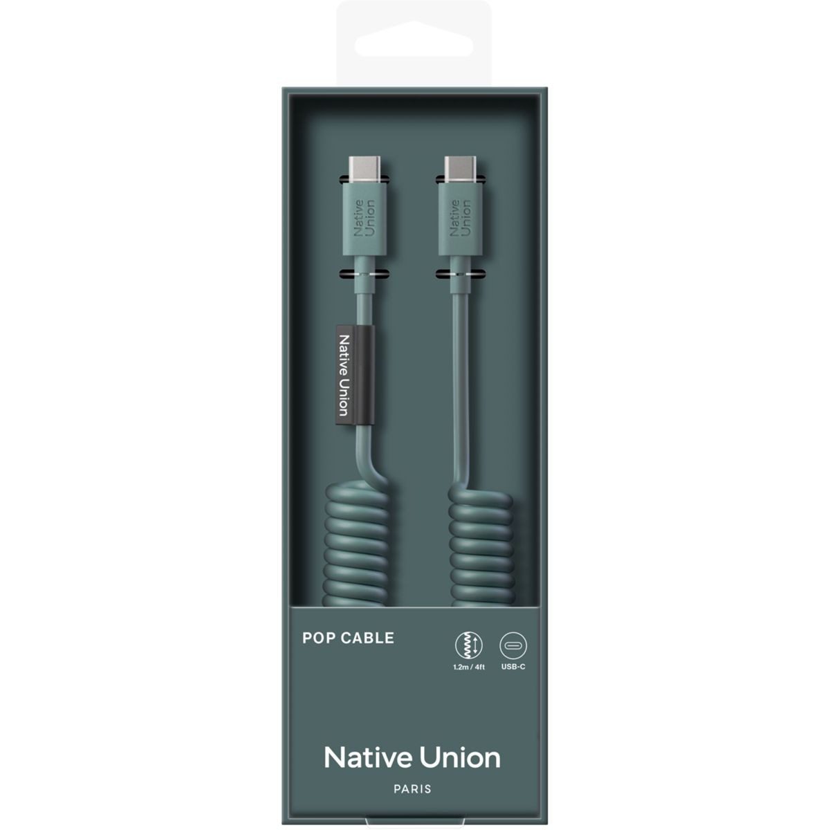 NATIVE UNION POP Cable 1.2M 60W Slate Smartphone-Adapter