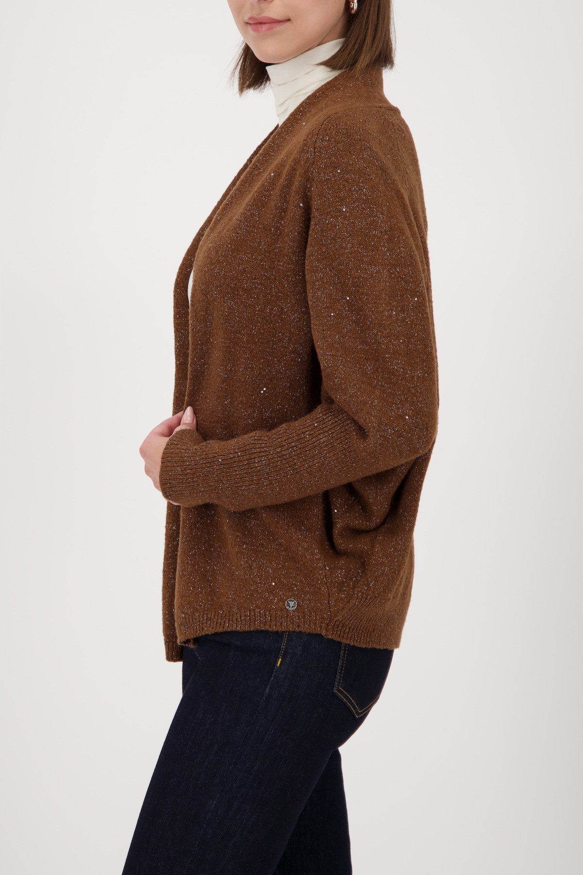 Monari Strickjacke Regular fit mit Rundhalsausschnitt