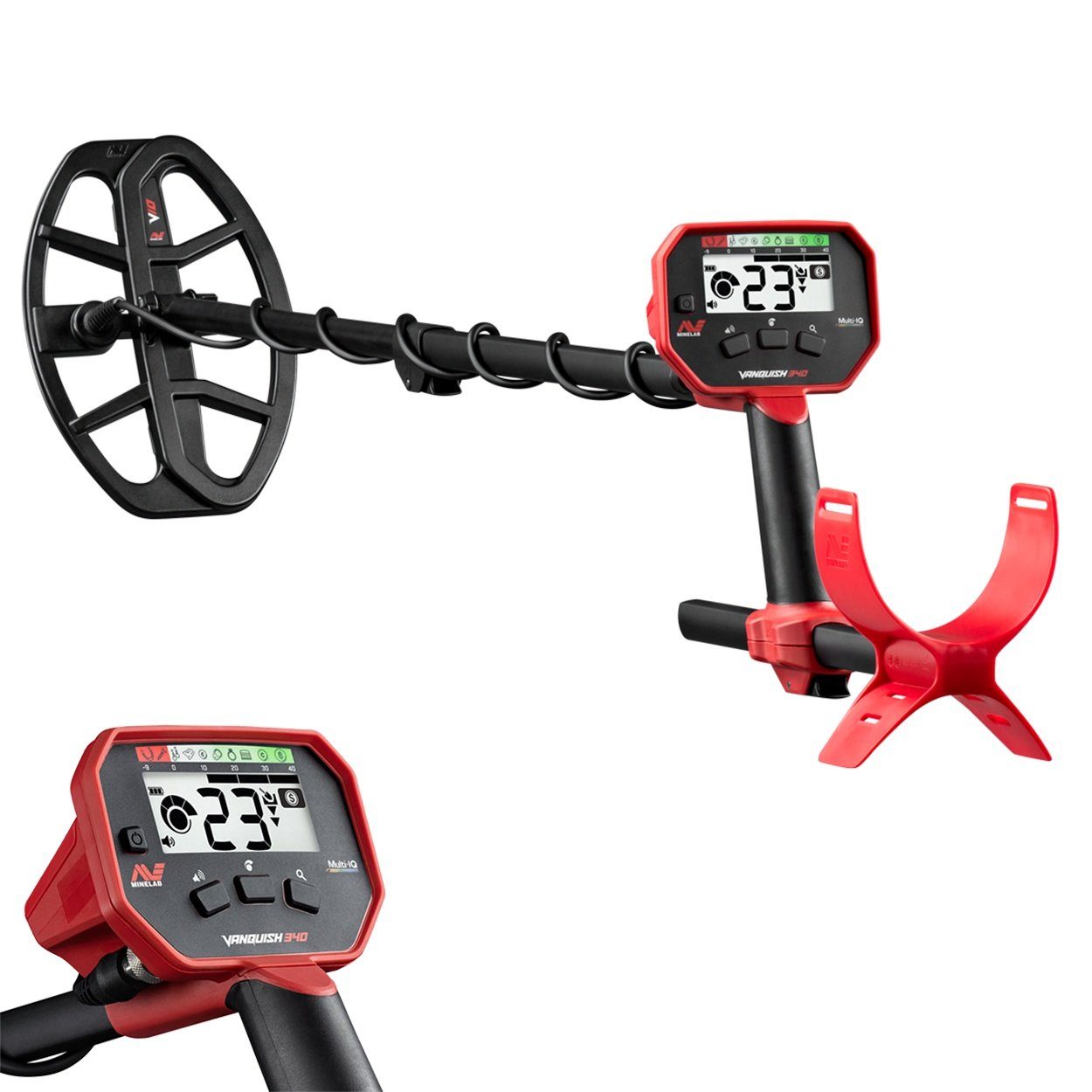 Minelab Metalldetektor Vanquish 340, Multi-IQ und VLF