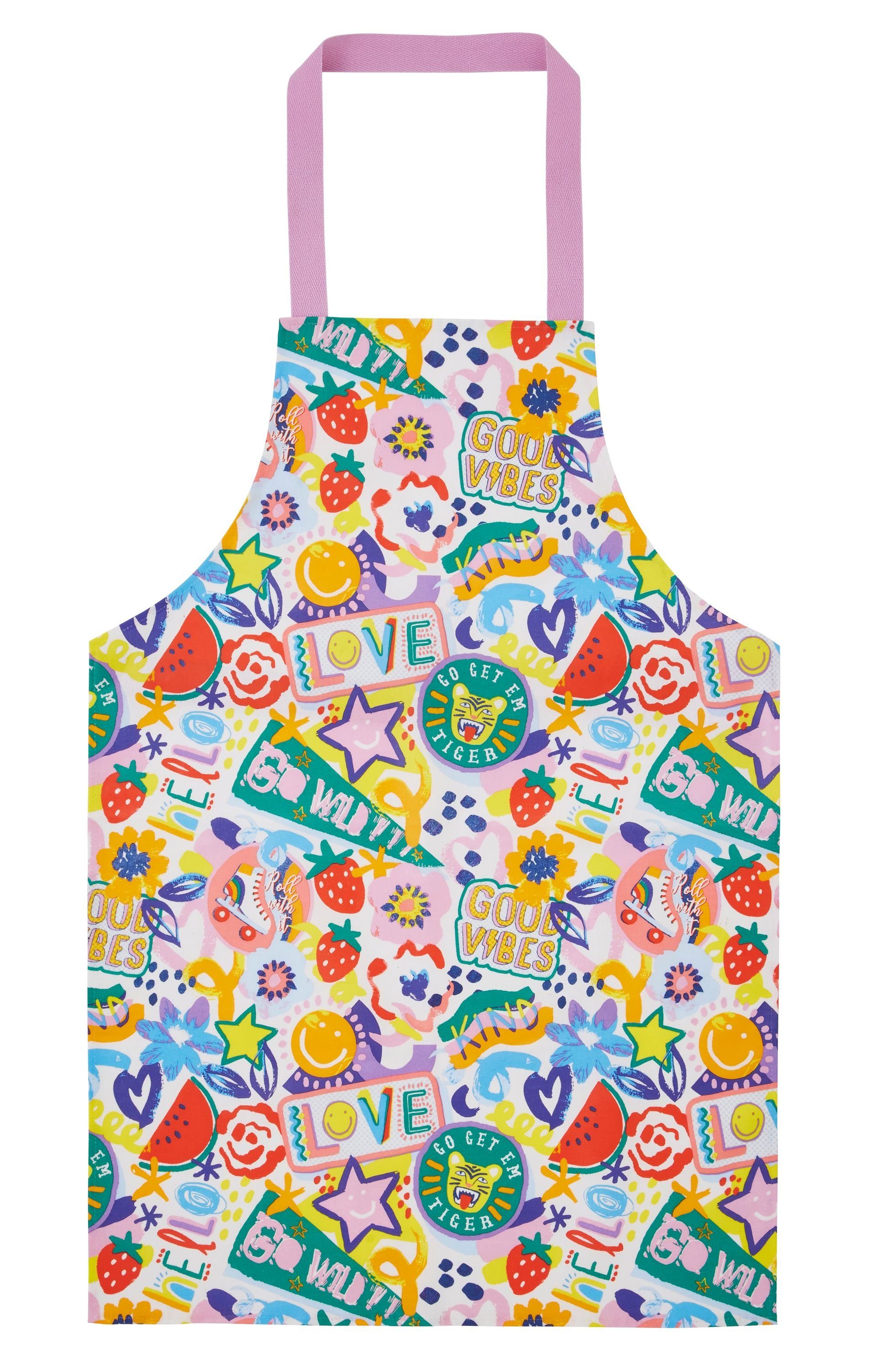 Ulster Weavers Kochschürze Kids Aprons, (Set, 1-tlg., 1-teilig), Baumwolle PVC-Überzug ca. 50x74cm Teen-Schürze Bastel-/Malschürze