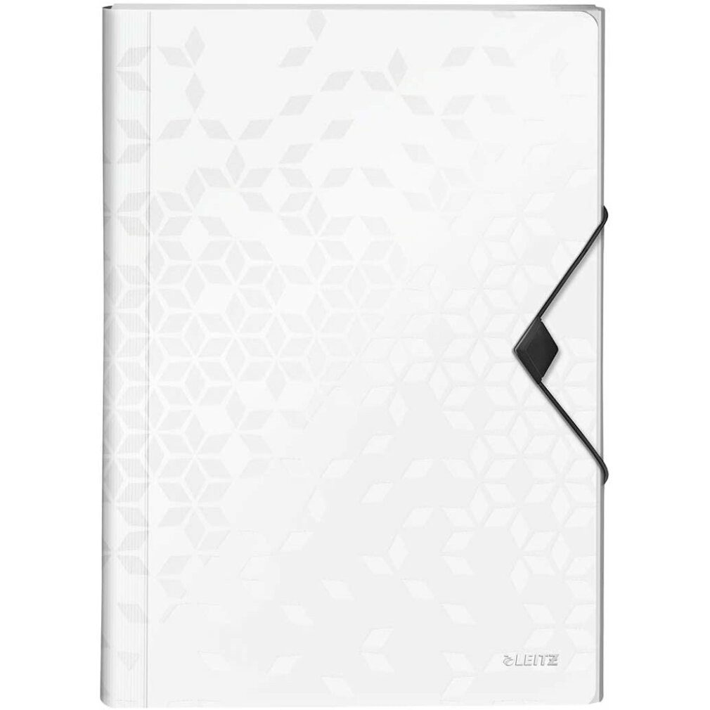 LEITZ Fächermappe Fächermappe WOW 4589 6 Fächer weiß günstig online kaufen