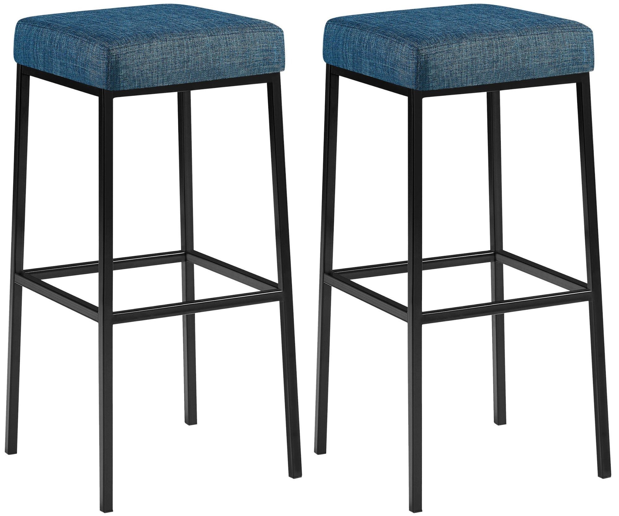 Bistrostuhl 2er Set Barhocker Montreal Stoffbezug