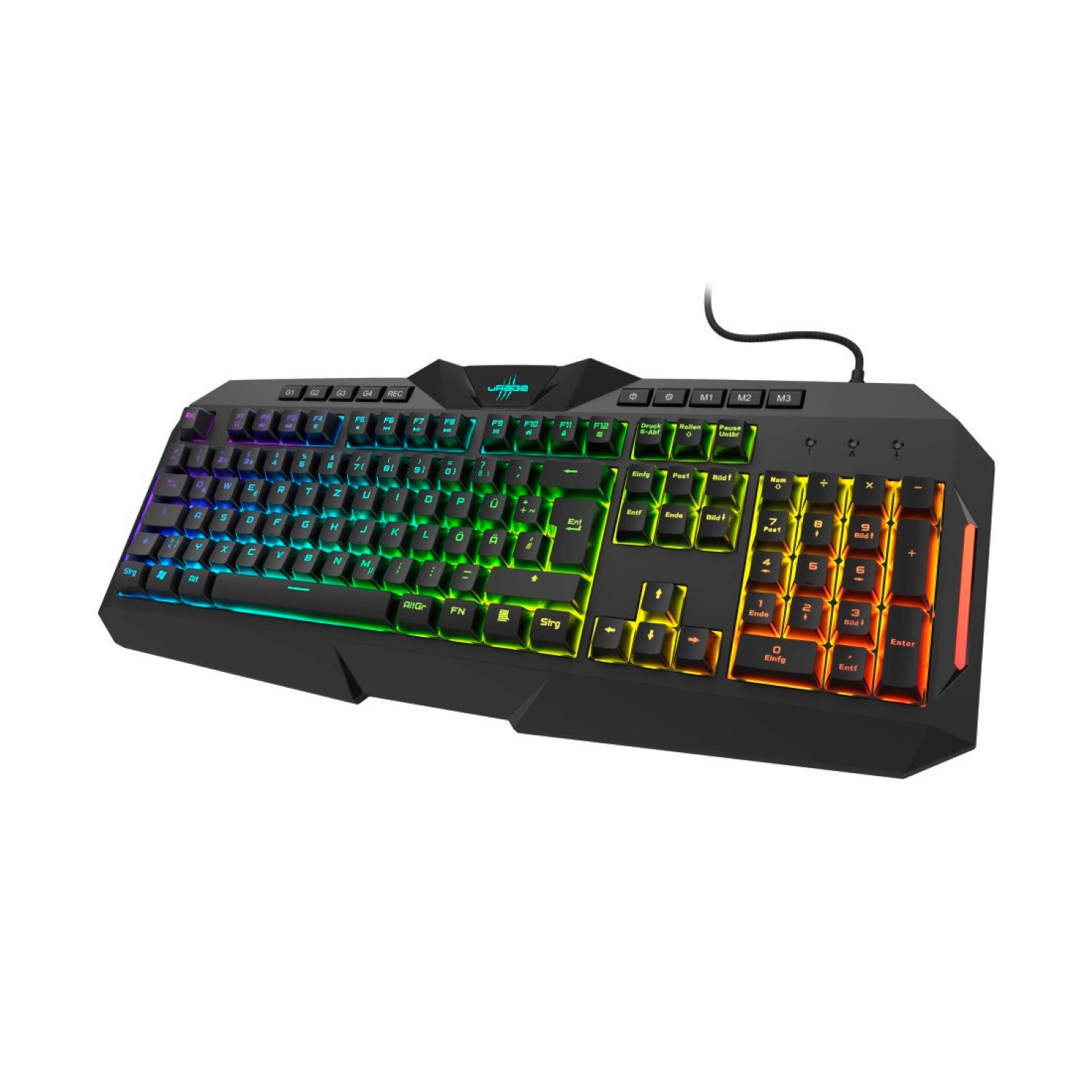 uRage uRage Gaming Keyboard Exodus 700 DE-Layout Gaming-Tastatur (Semi-Mechanical RGB LED Beleuchtung Halb Mechanische Tastatur)