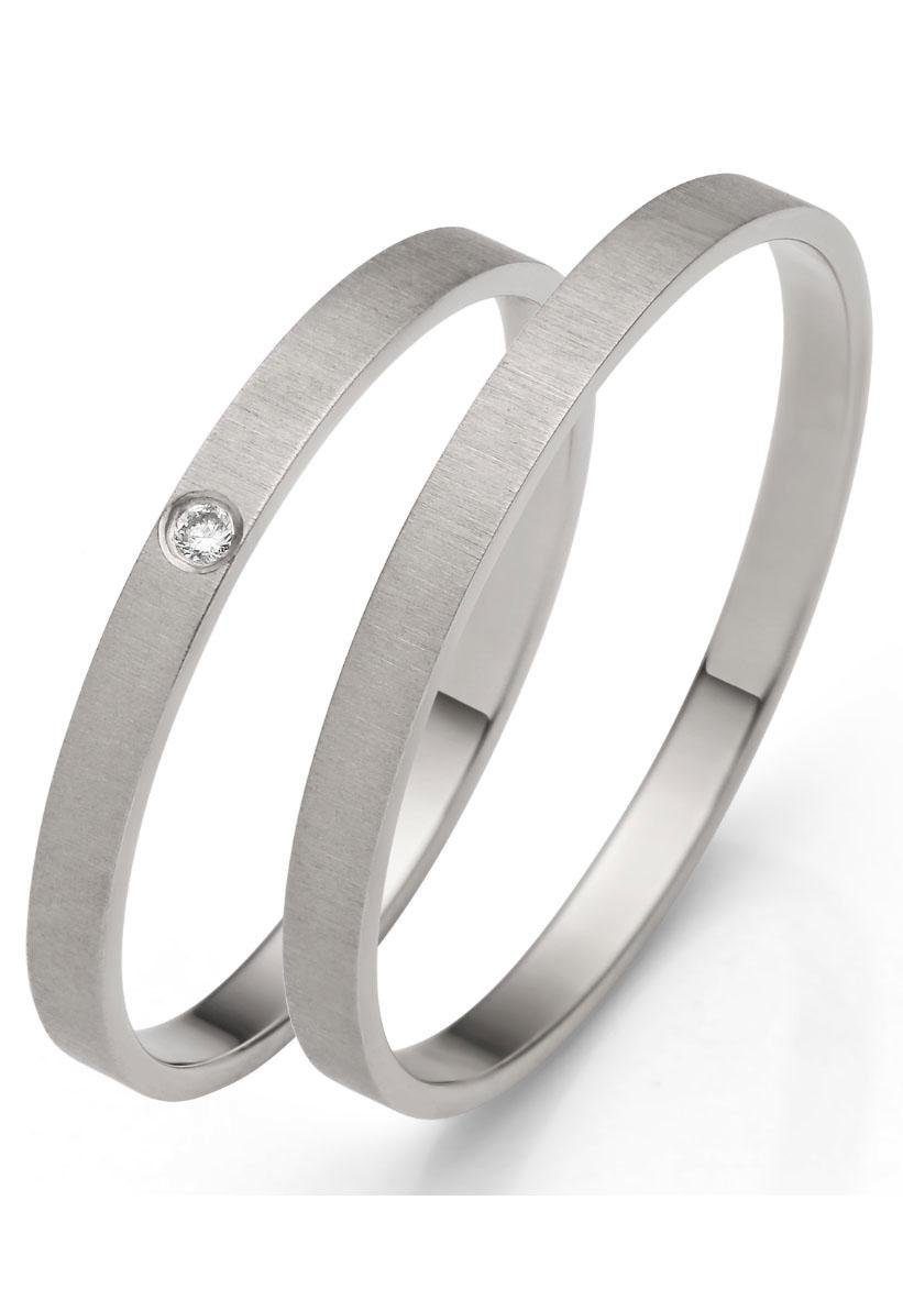 Firetti Trauring Schmuck Geschenk Gold 375 Hochzeit Ehering "LIEBE", Made in Germany, wahlweise mit oder ohne Brillant