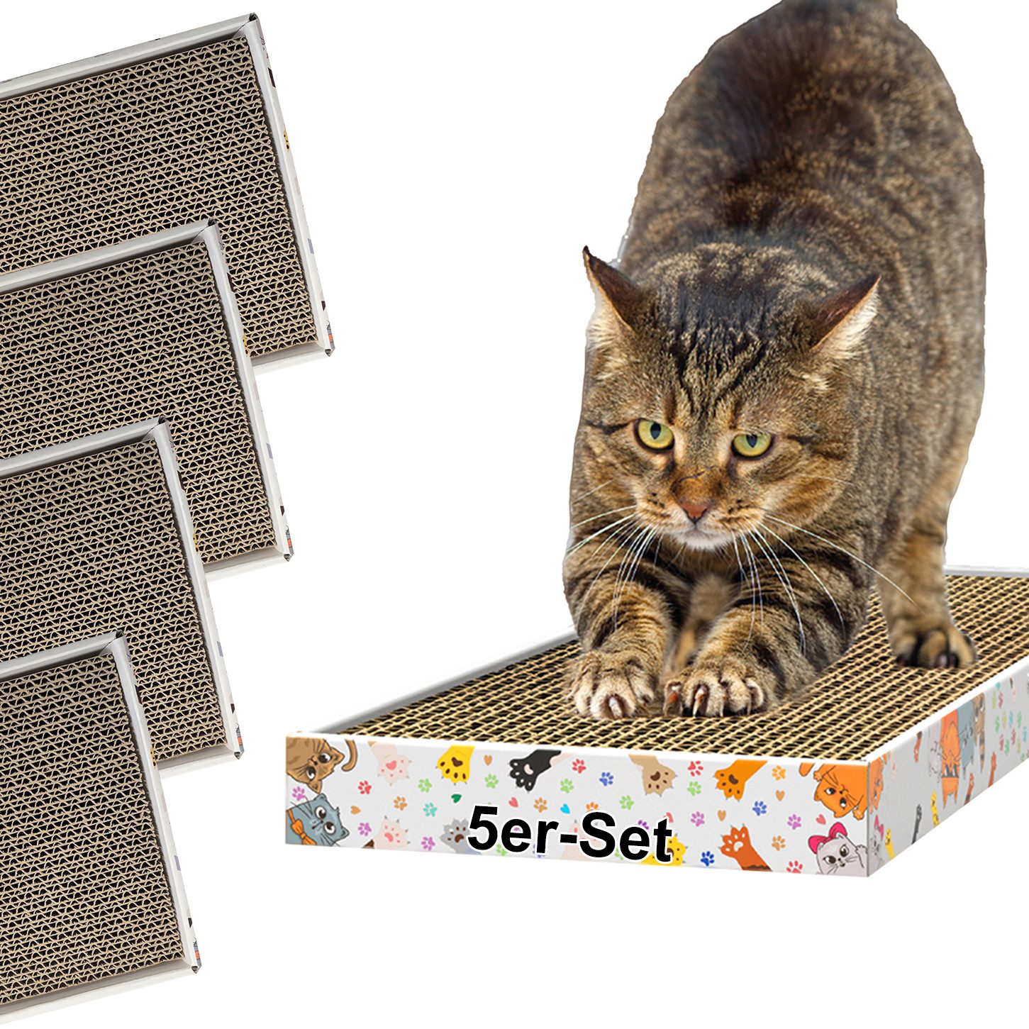 Kratzbrett für Katzen, Kratzpappe Kratzmatte Krallenpflege