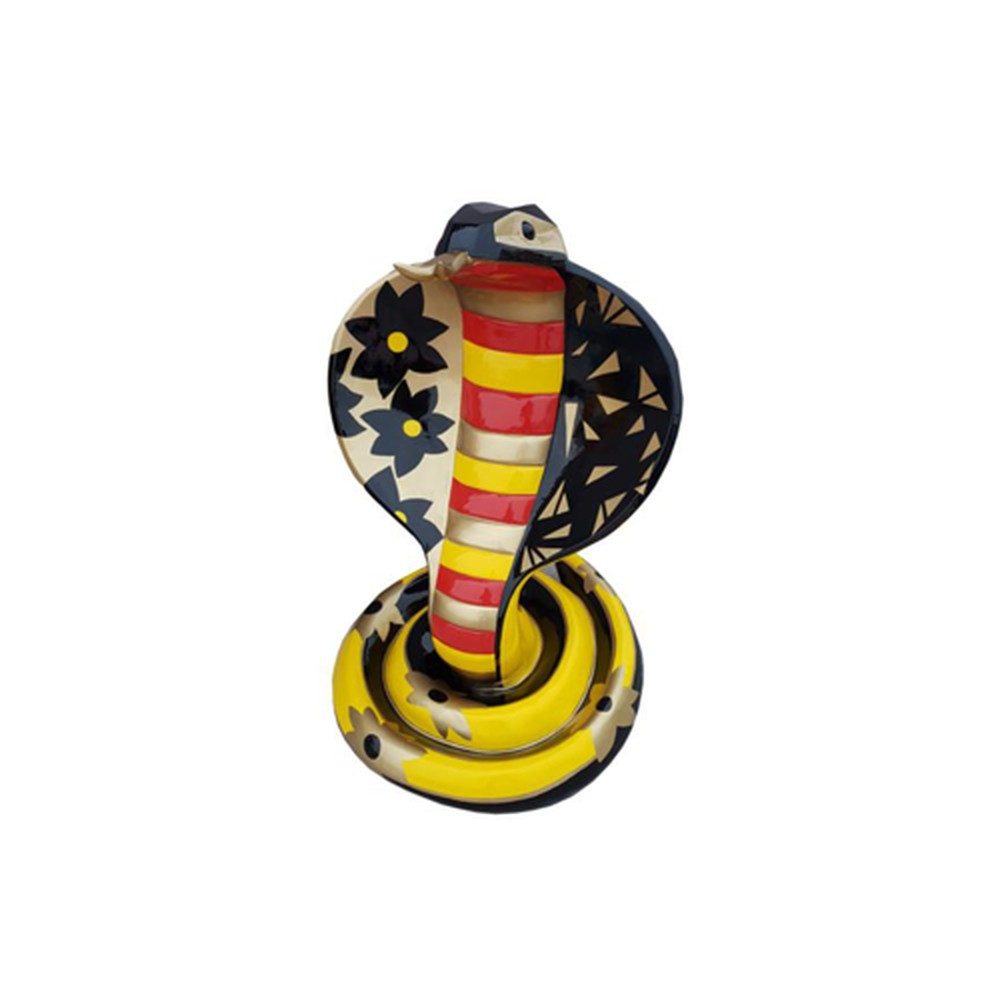 JVmoebel Dekoobjekt Cobra Figur aus Kunststoff für den Garten, Made in Europa