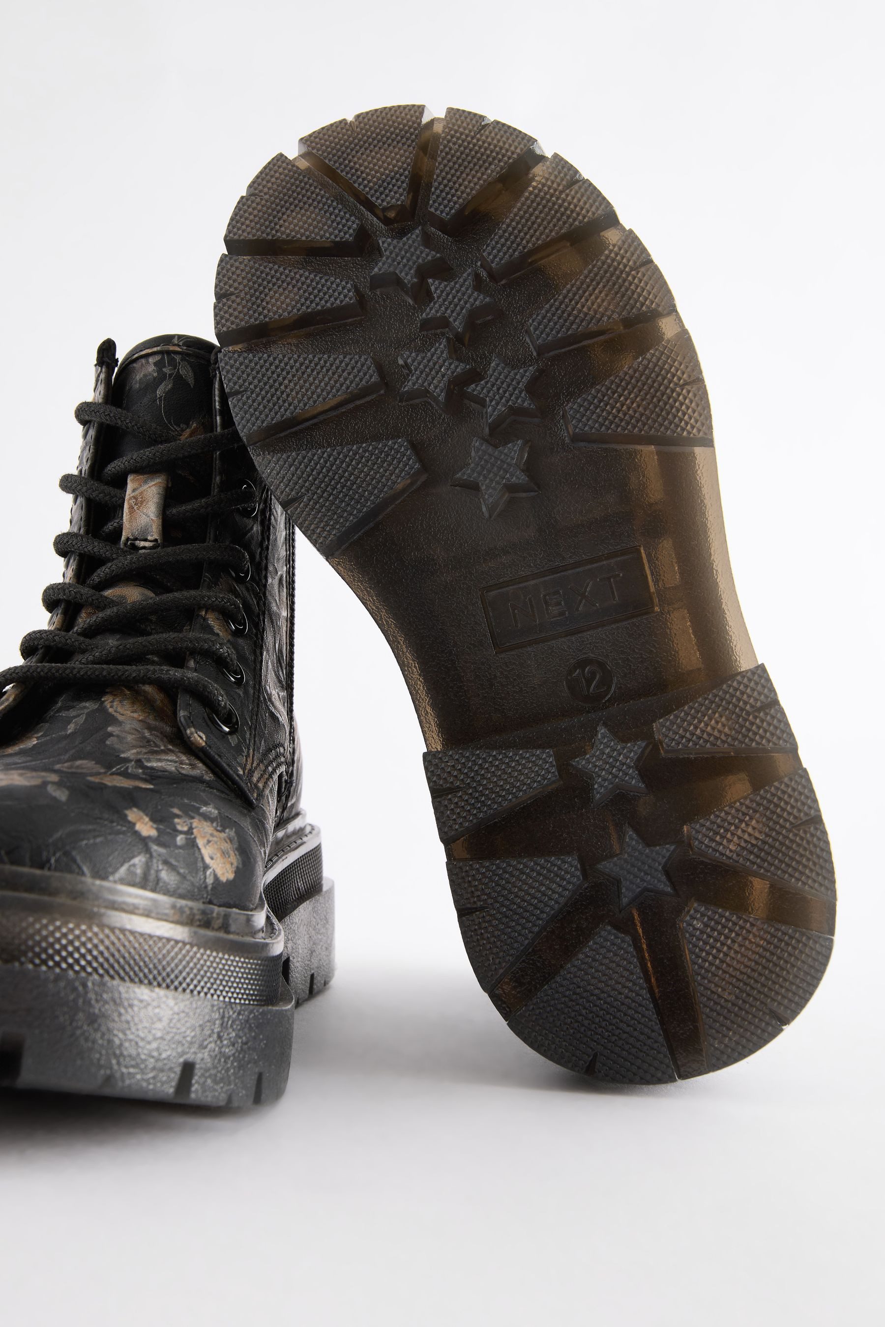 Next Schnürstiefel mit dicker Sohle Schnürstiefelette günstig online kaufen