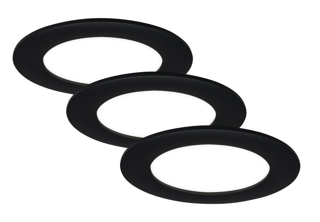 Briloner Leuchten LED Einbaustrahler 7115-435, LED fest integriert, 2700K - Extra-Warmweiß, matt-schwarz, LED, Einbaustrahler, Einbauspot