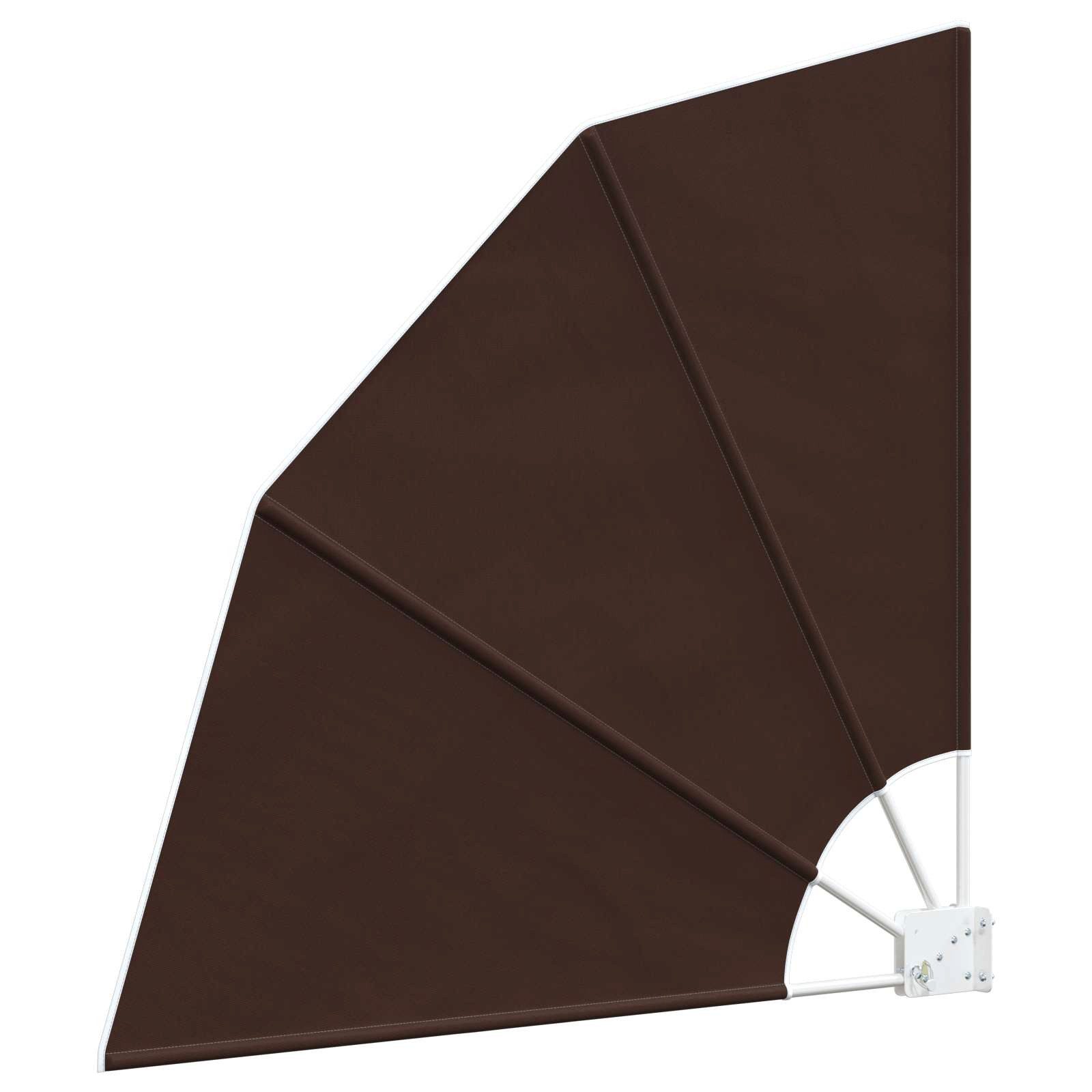 vidaXL Balkonsichtschutz Balkon Sichtschutz 160 x 160 cm Polyester Braun (1-St)