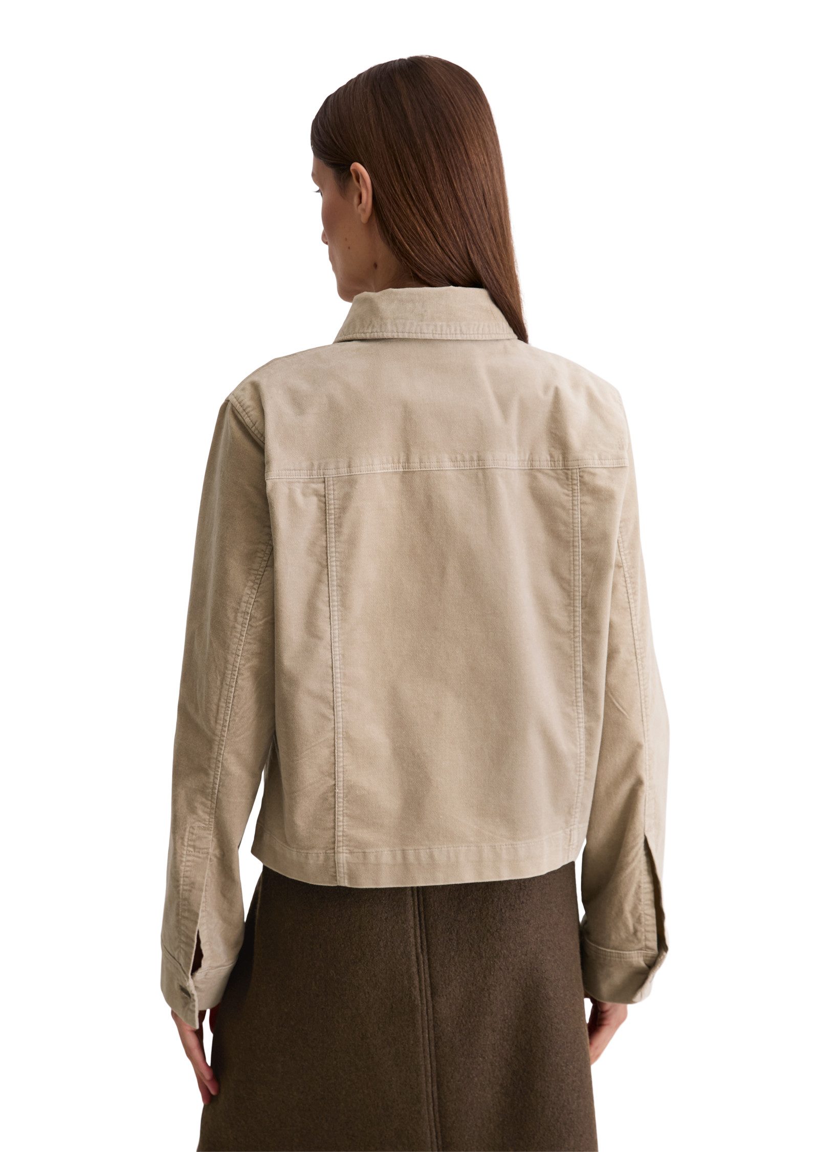 Marc O'Polo Kurzjacke aus Samt, regular fit, aus Organic-Cotton-Viskose-Str günstig online kaufen