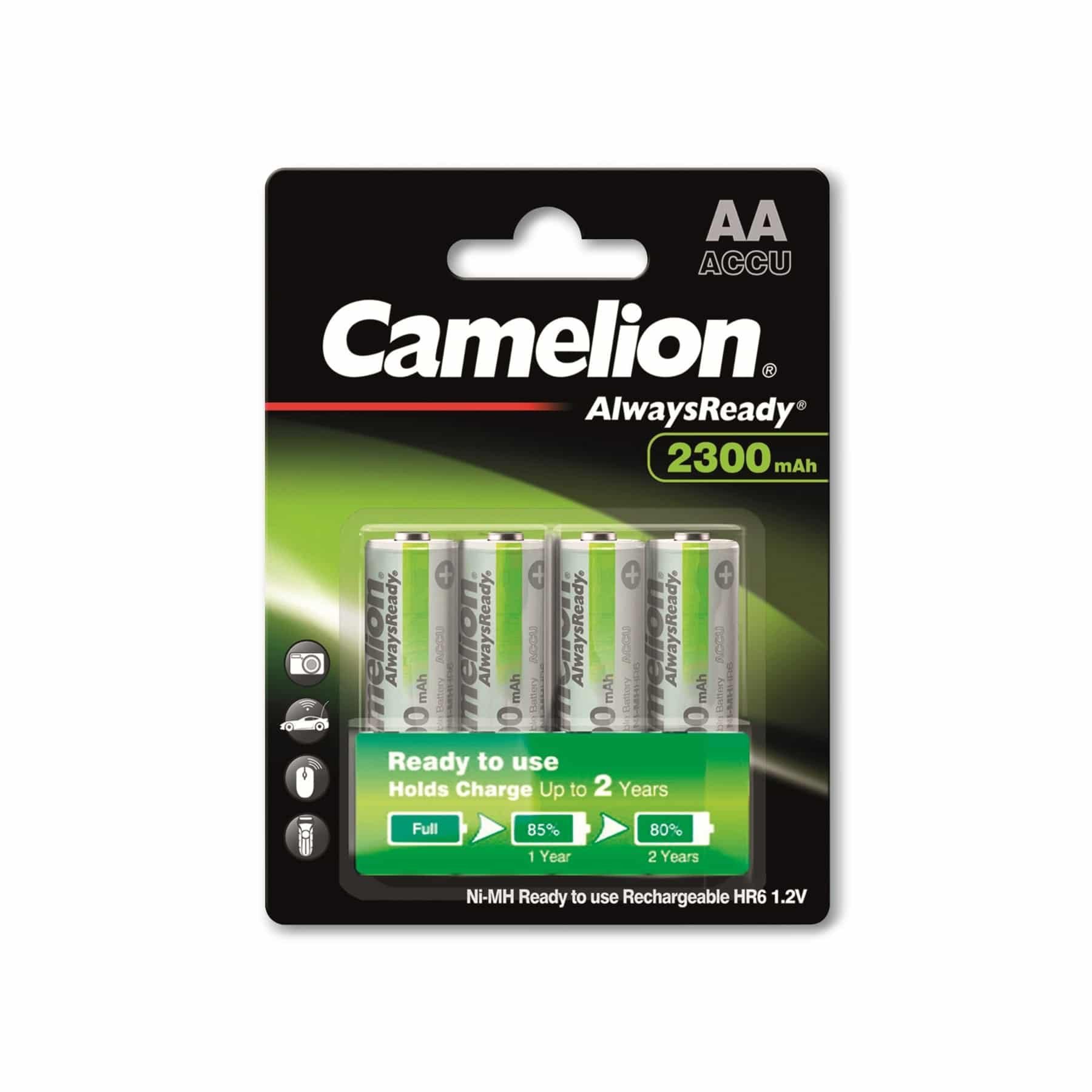 Camelion CAMELION NiMH-Mignon-Akku AlwaysReady, 2300 mAh, 4 Akku