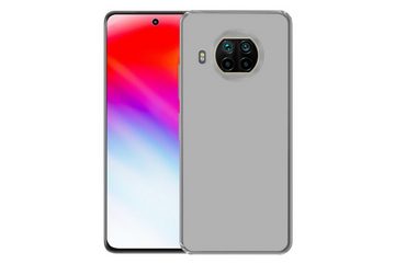 MuchoWow Handyhülle Grau - Unifarbener Druck, Phone Case, Handyhülle Xiaomi Mi 10T Lite, Silikon, Schutzhülle