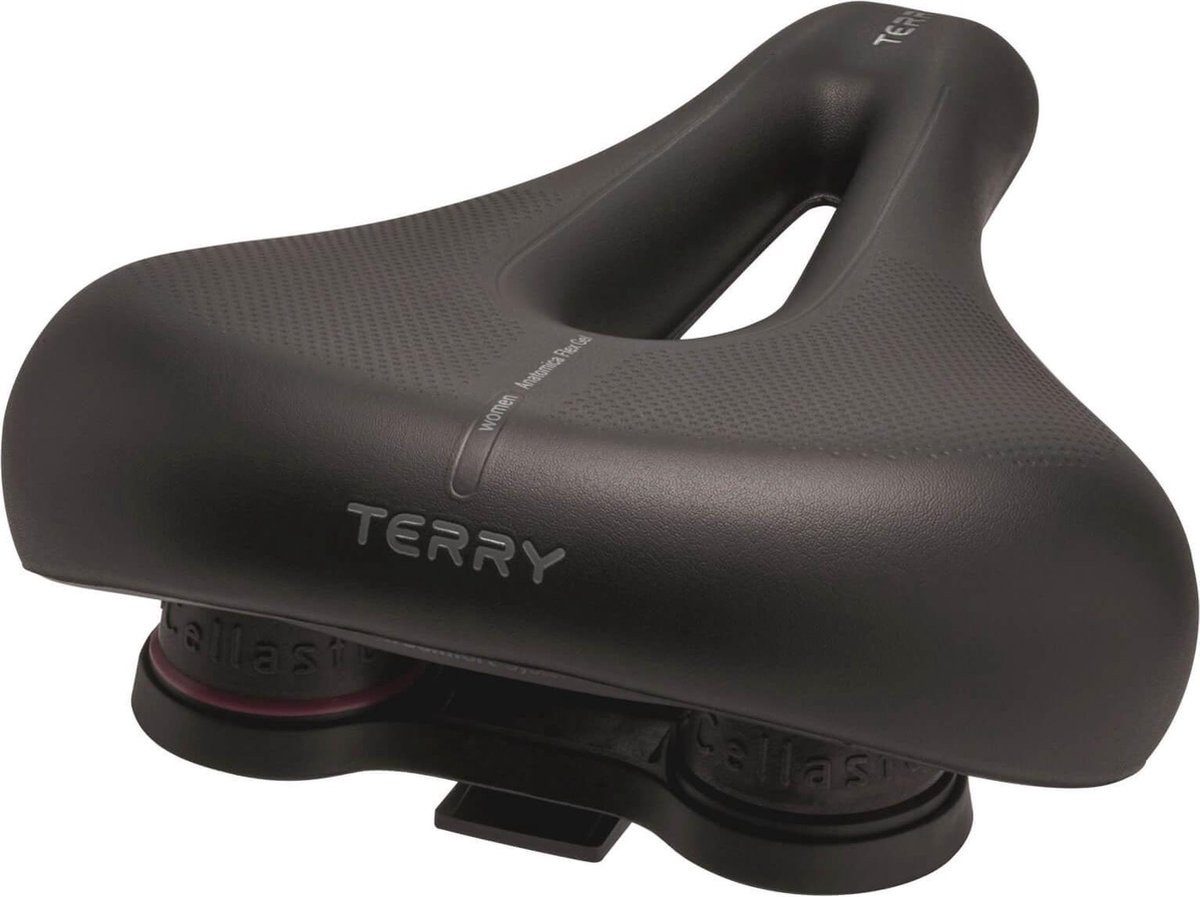 Terry Fahrradsattel Anatomica Flex Gel Damen Sattel Schwarz (Packung, 1-tlg)