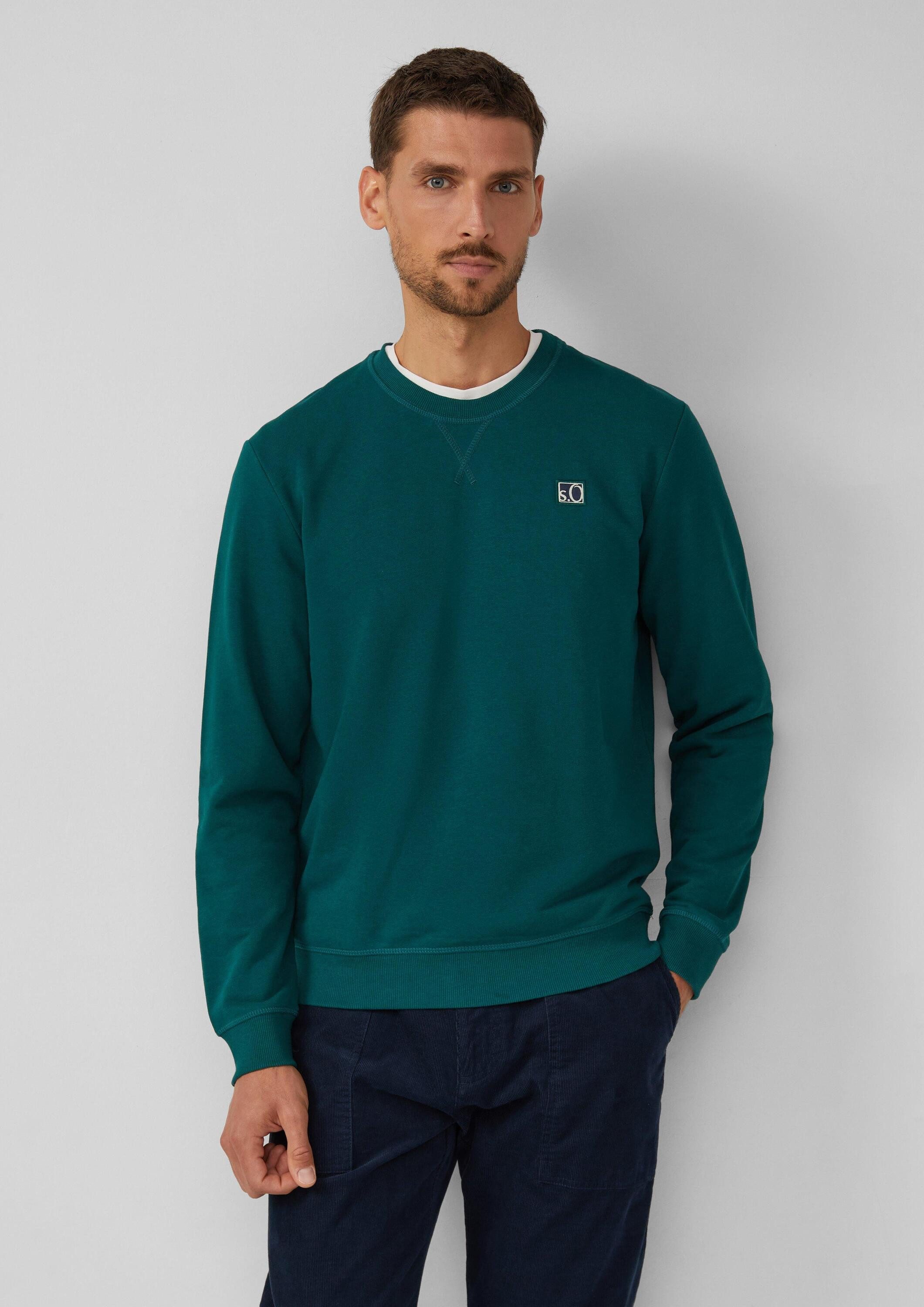 s.Oliver Sweatshirt Sweatshirt Sweatshirt aus Baumwollmix mit Crew Neck günstig online kaufen