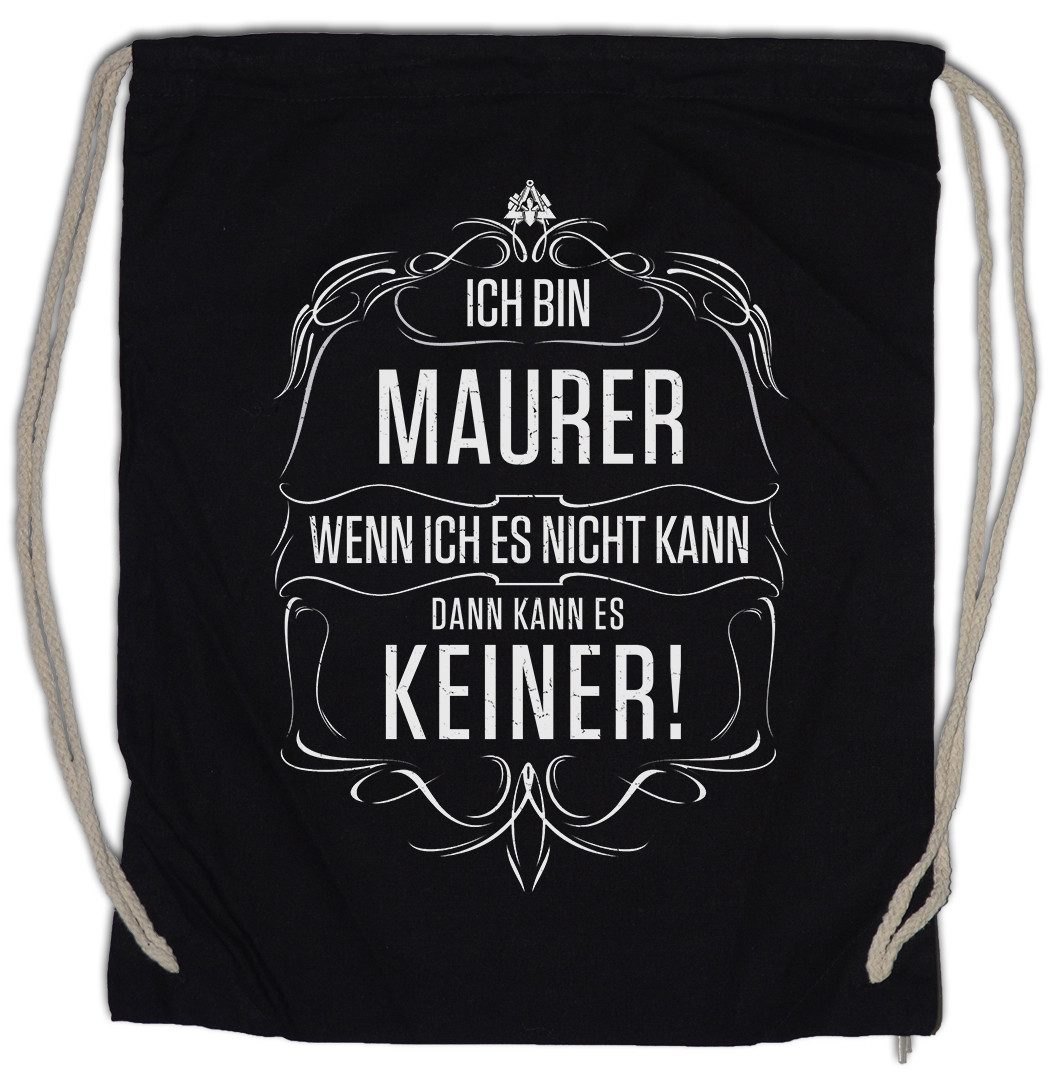 Turnbeutel Ich Bin Maurer I Turnbeutel Handwerk Handwerker Meister Bau Baustelle