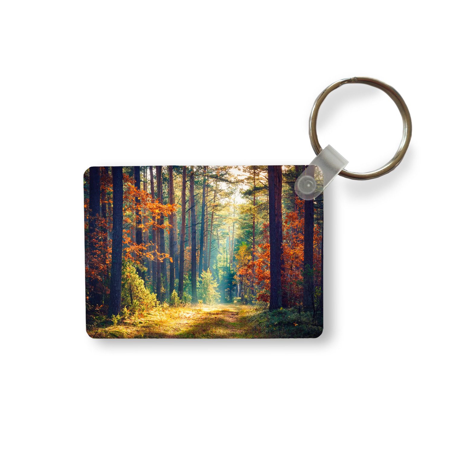 Schlüsselanhänger Wald - Sonne - Natur - Herbst