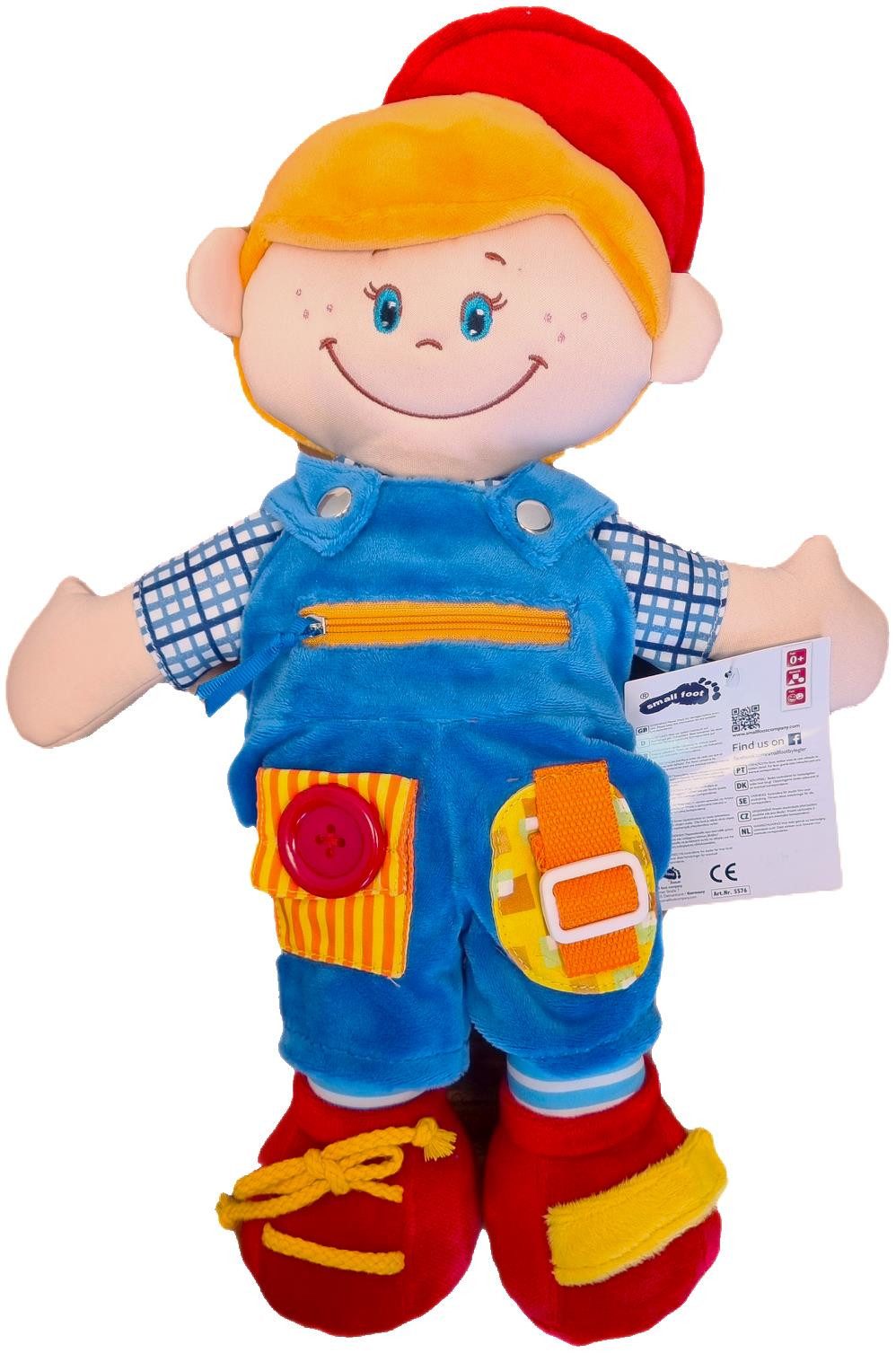 Small Foot Stoffpuppe Weiche Stoffpuppe Junge 36 cm Puppe (1-tlg), weiche S günstig online kaufen