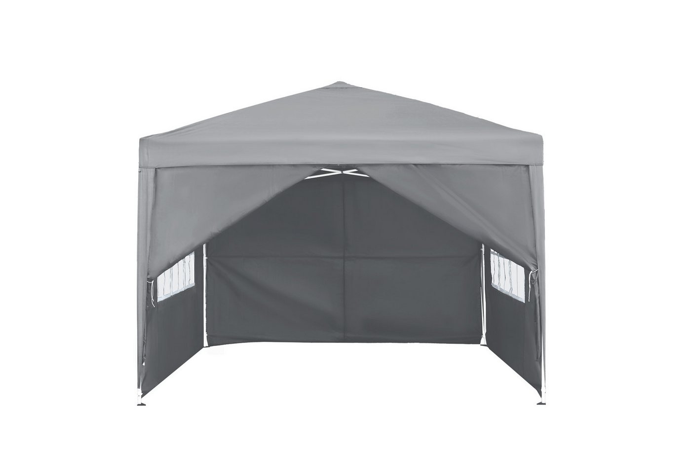 FIVMEN Partyzelt 2.5x2.5m Faltpavillon Gartenpavillon mit 4 Seitenteilen und Fenstern