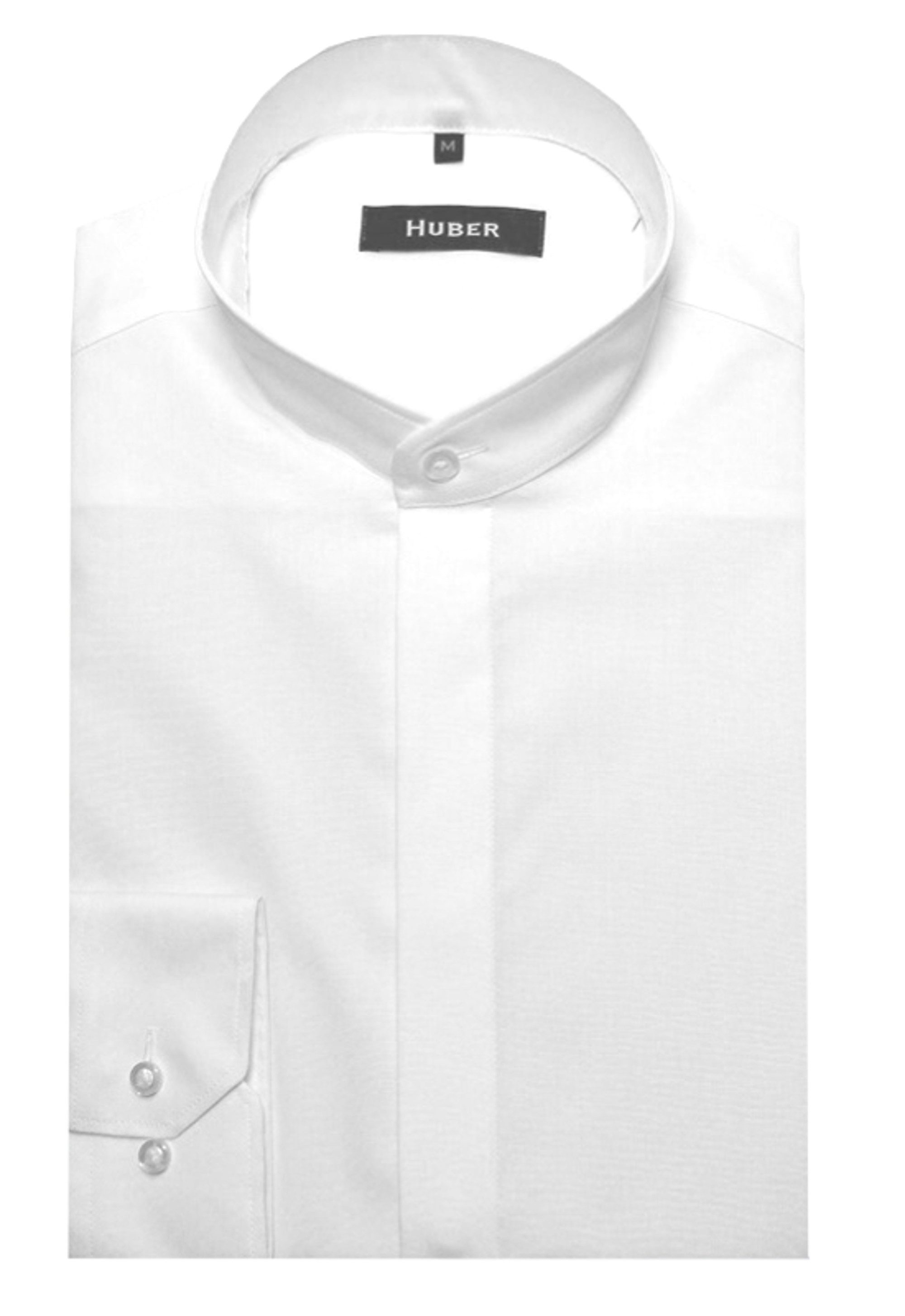 Huber Hemden Langarmhemd HU-0001 Stehkragen, verdeckte günstig online kaufen