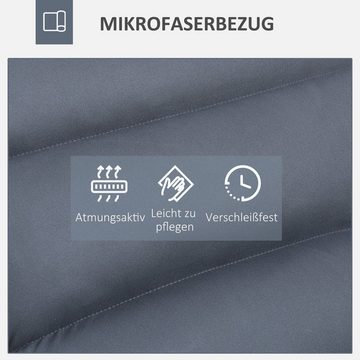 HOMCOM Relaxsessel Sessel, drehbar, neigbar, weiche Polsterung, 62 x 70 x 95cm (Set, 1-St., Sessel), Relaxsessel für Wohnzimmer, Büro, Dunkelgrau, 62 x 70 x 95 cm