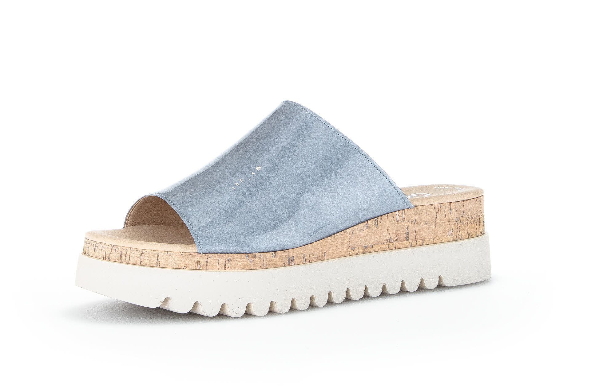 / Blau (aquamarin Pantolette 84.663.96 Gabor 96)