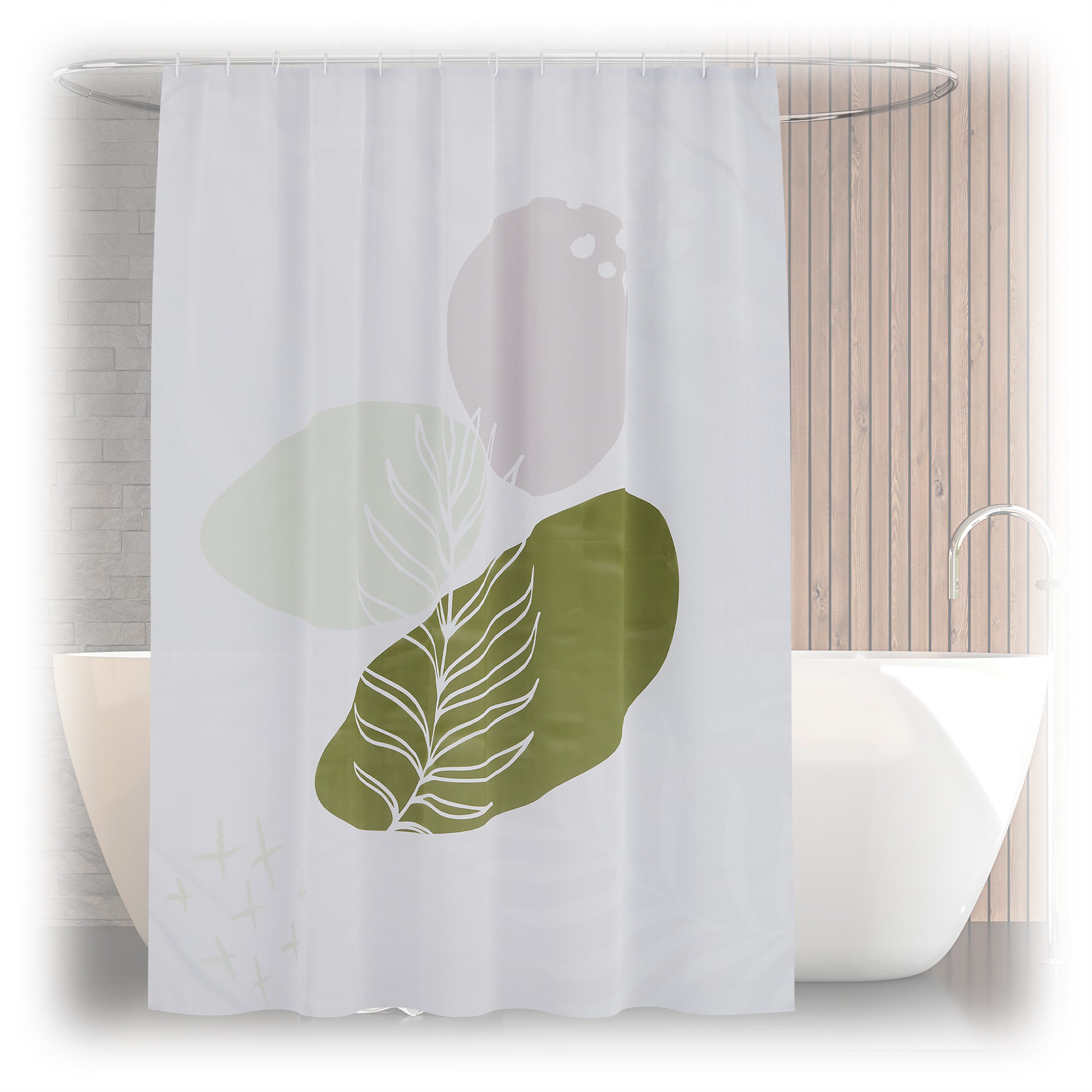 relaxdays Duschvorhang 180x200 cm mit Motiv Breite 180 cm (Boho), 180x200cm günstig online kaufen