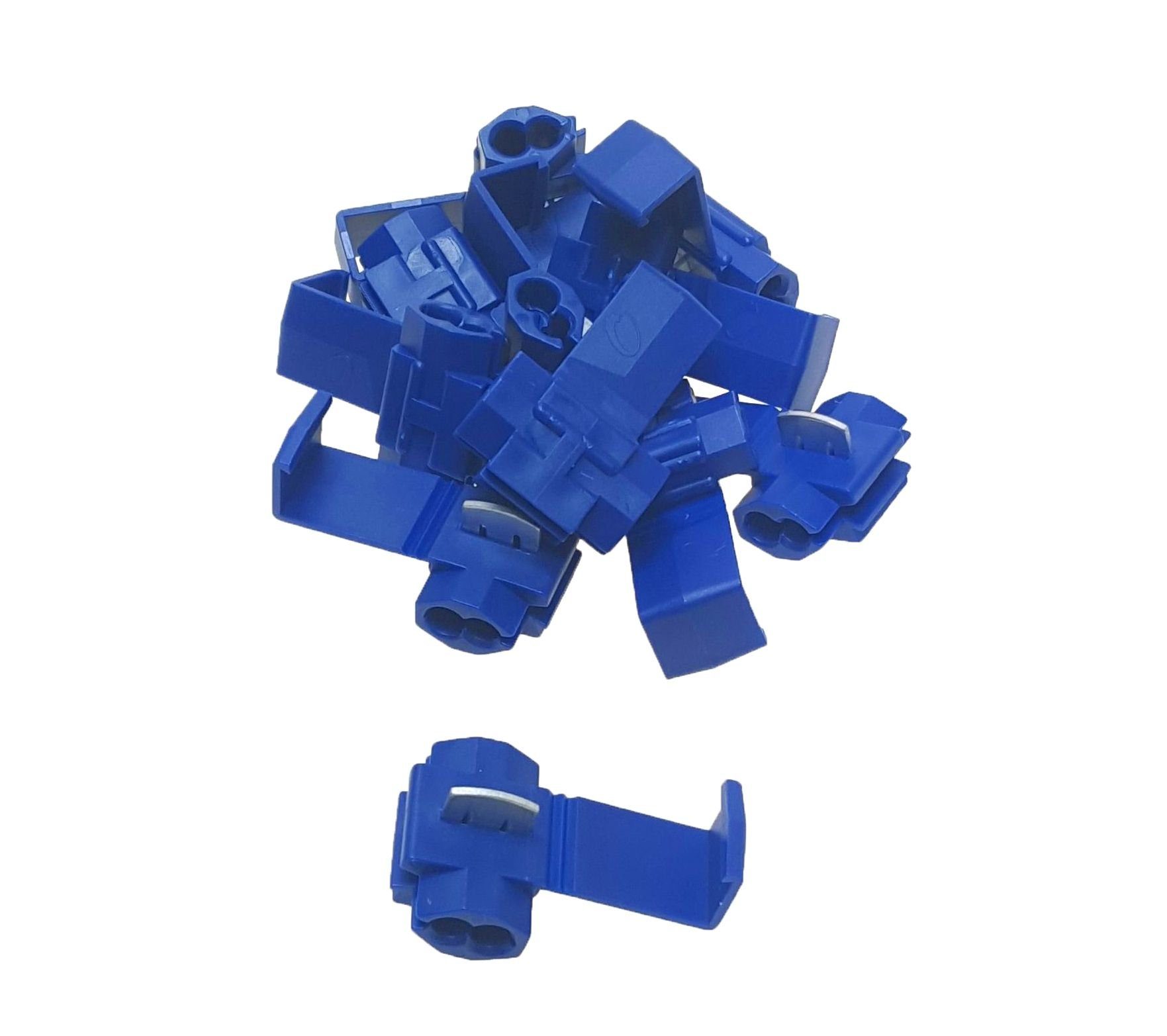 baytronic Flachsteckhülsen baytronic 10x Schnellverbinder / Spannungsdieb blau