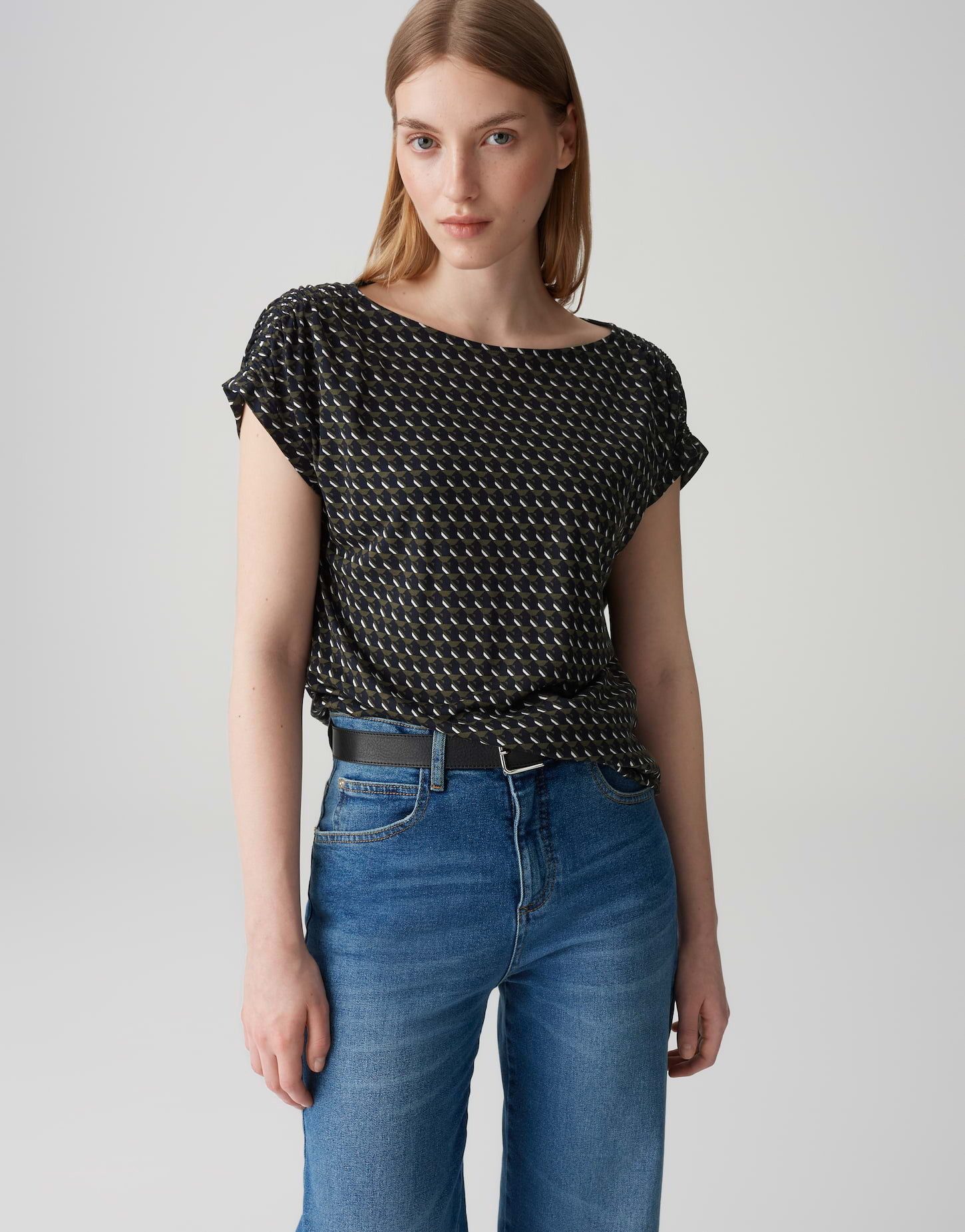 OPUS Print-Shirt SEKADI MINIMAL aus fließender günstig online kaufen