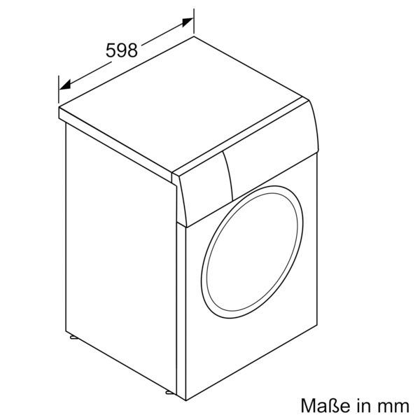 BOSCH Waschmaschine Serie Assist WGB254030, 1400 10 8 dank 50 % reduziert Falten U/min, der kg, Iron Dampf