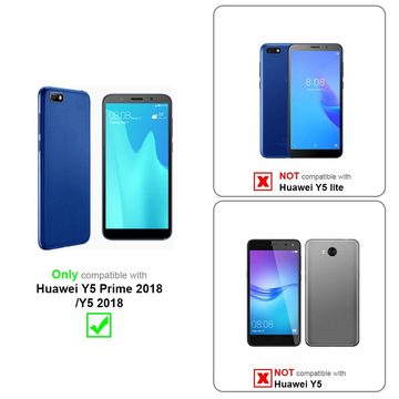 Cadorabo Handyhülle Huawei Y5 PRIME 2018 / Y5 2018 Huawei Y5 PRIME 2018 / Y5 2018, Klappbare Handy Schutzhülle - Hülle - mit Standfunktion und Kartenfach