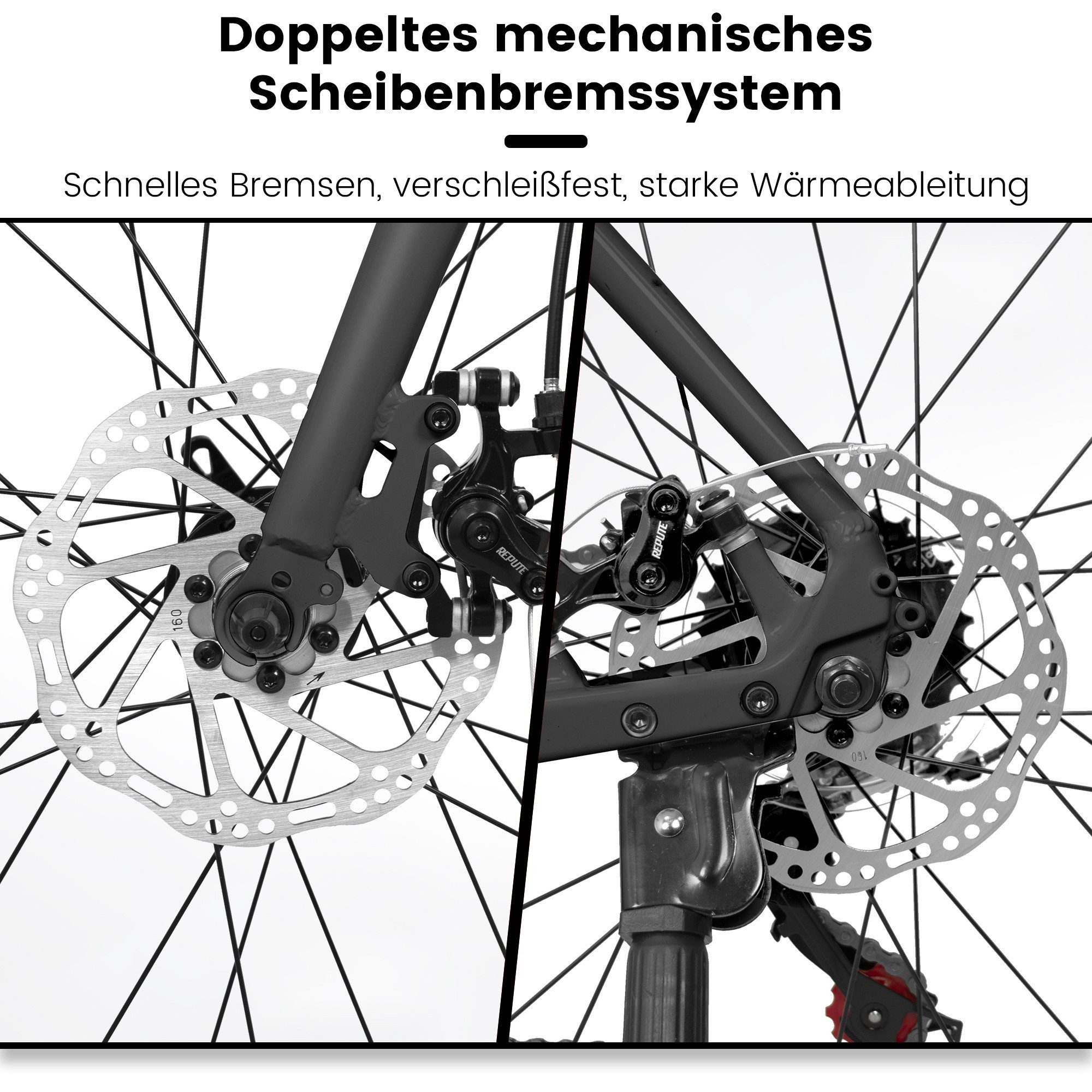 CARPAT SPORT Cityrad 28 Zoll Fahrrad für Herren Damen, 14 Gang Shimano Tourney Schaltwerk, Citybike Fahrrad Bike