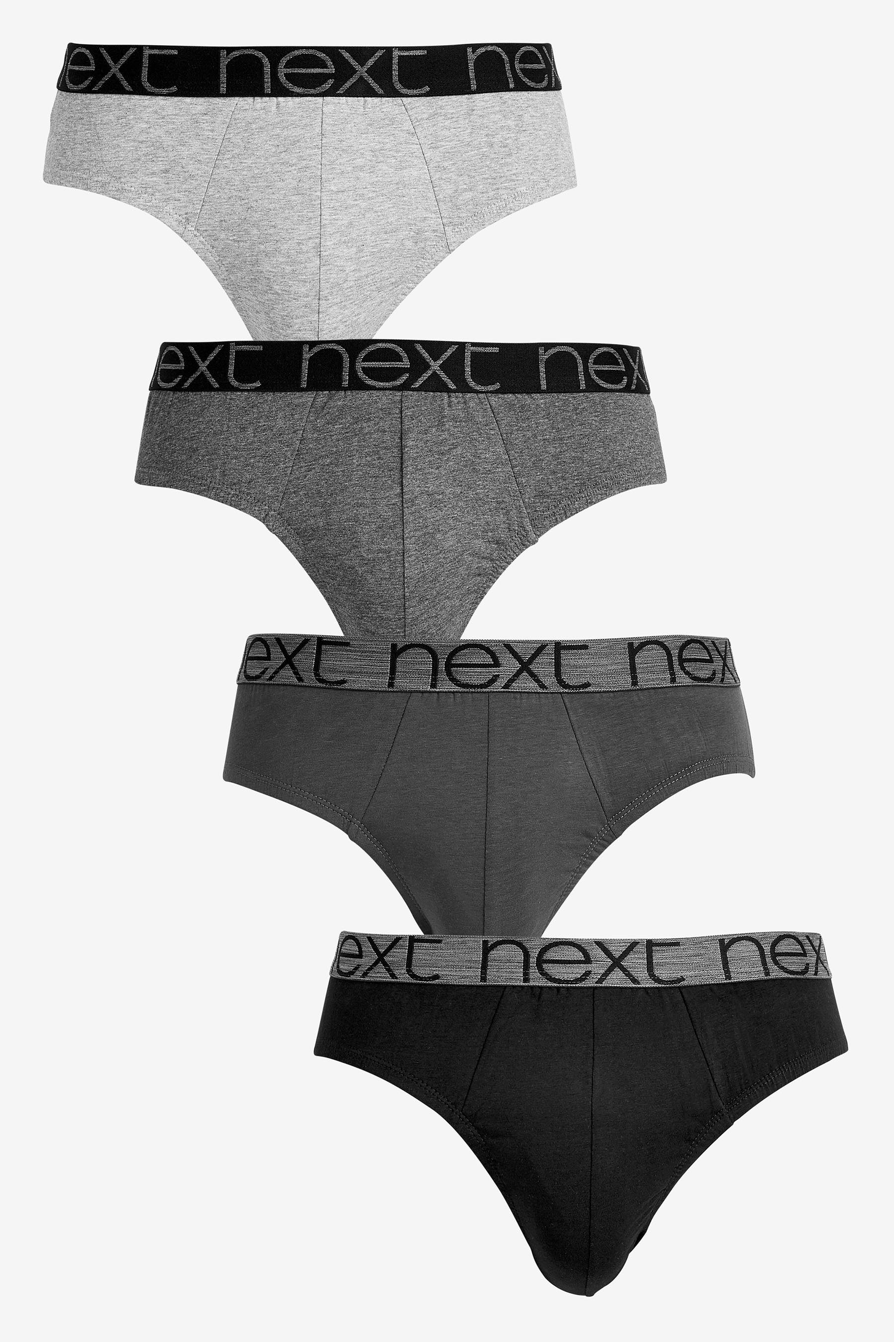 Slip (4-St) Next Unterhosen im Grey 4er-Pack