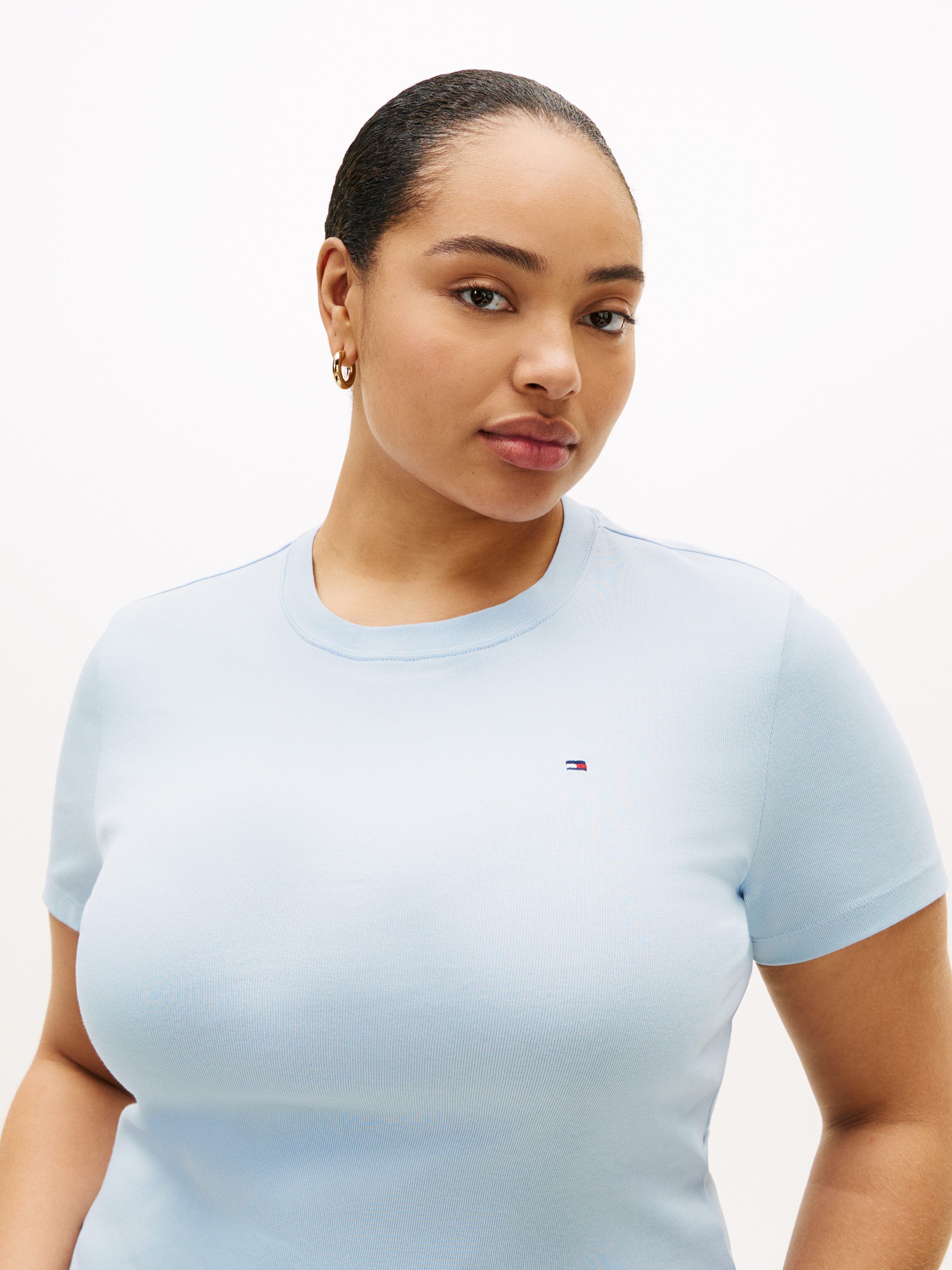 Tommy Hilfiger Curve T-Shirt CRV SLIM CODY C-NK SS in großen Größen günstig online kaufen