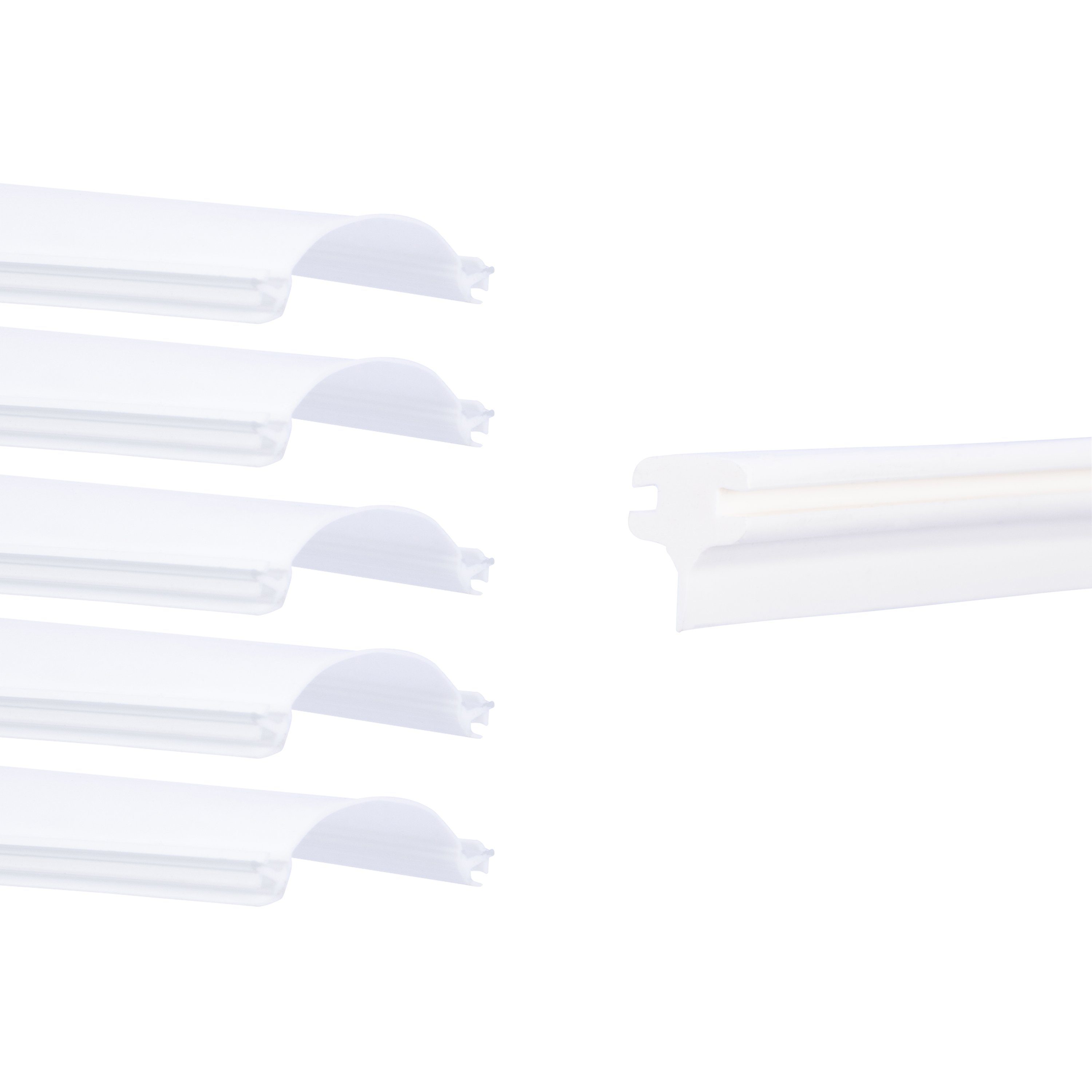 Schulte Duschdichtung Set für Schulte Badewannenaufsatz Komfort mit 3 mm starkem Glas, L: 160 cm