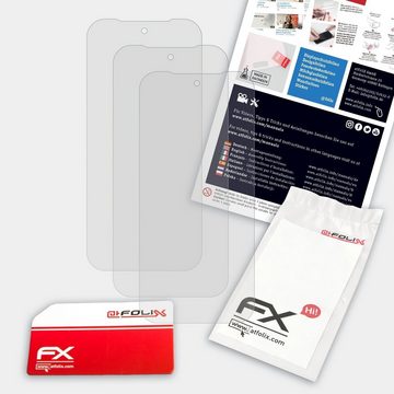 atFoliX Schutzfolie für Fairphone 5, (3 Folien), Entspiegelnd und stoßdämpfend
