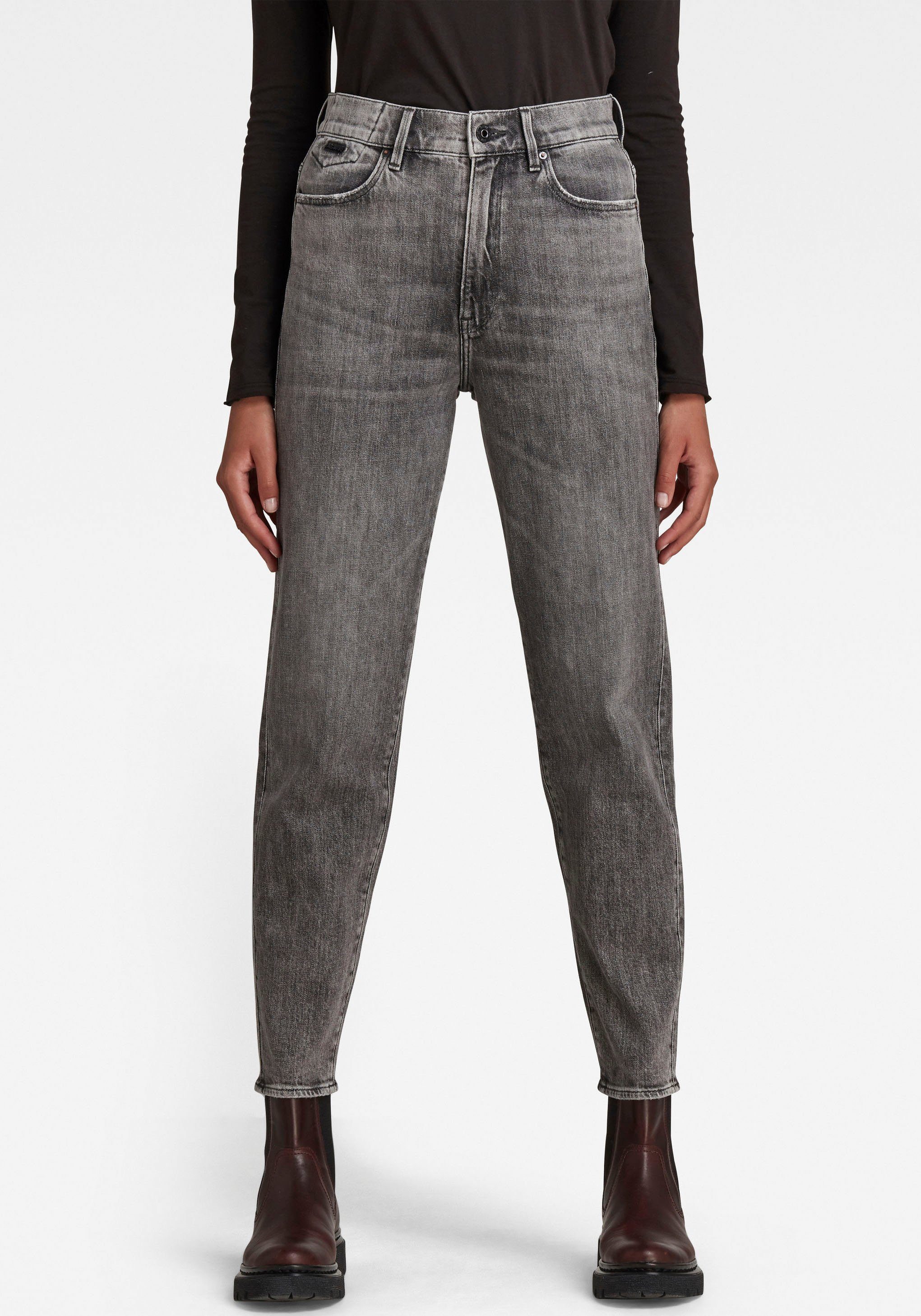 G-Star RAW Mom-Jeans »Janeh Ultra High Mom Ankle Jeans« perfekter Sitz  durch Elasthan-Anteil