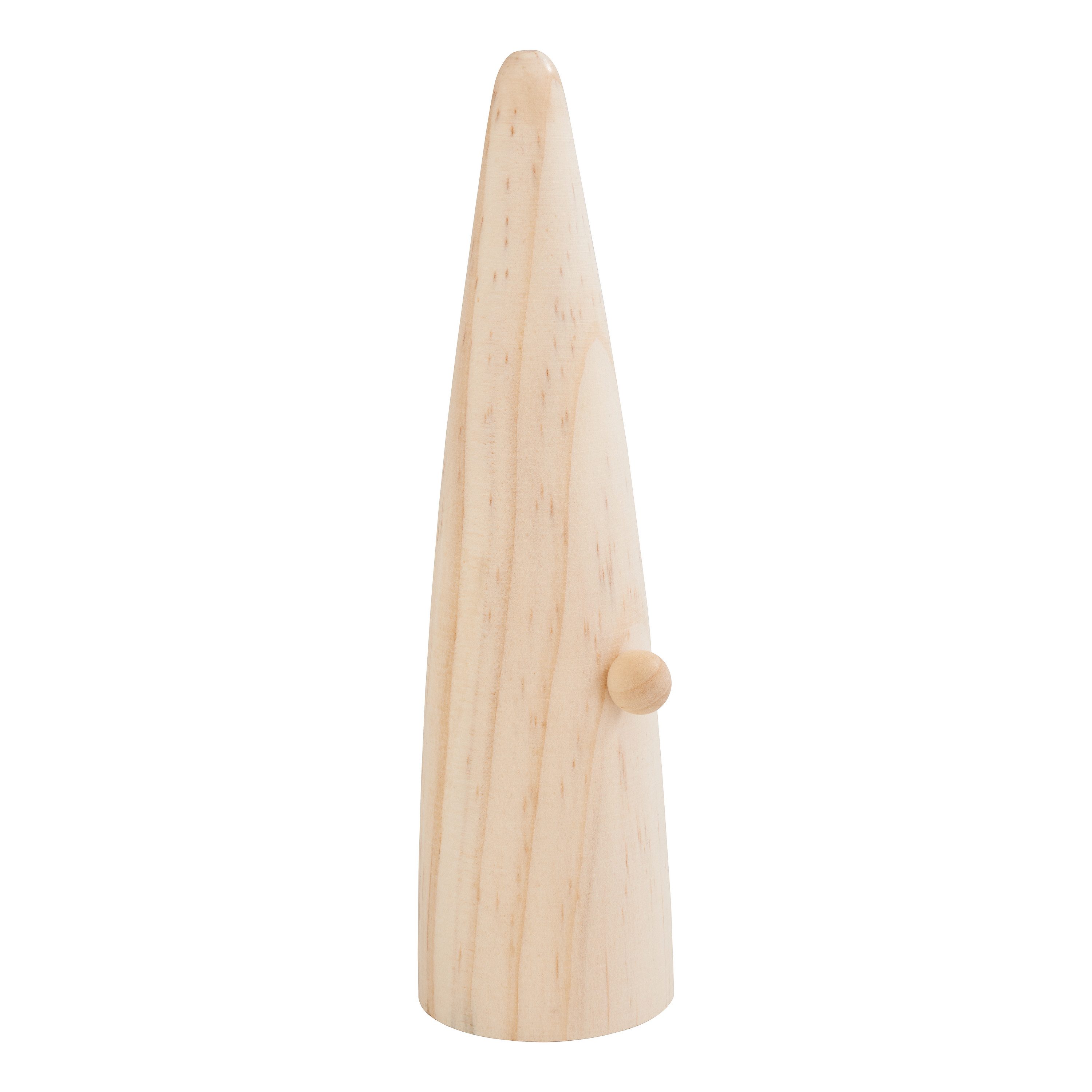 Dekofigur Holzwichtel mit Nase