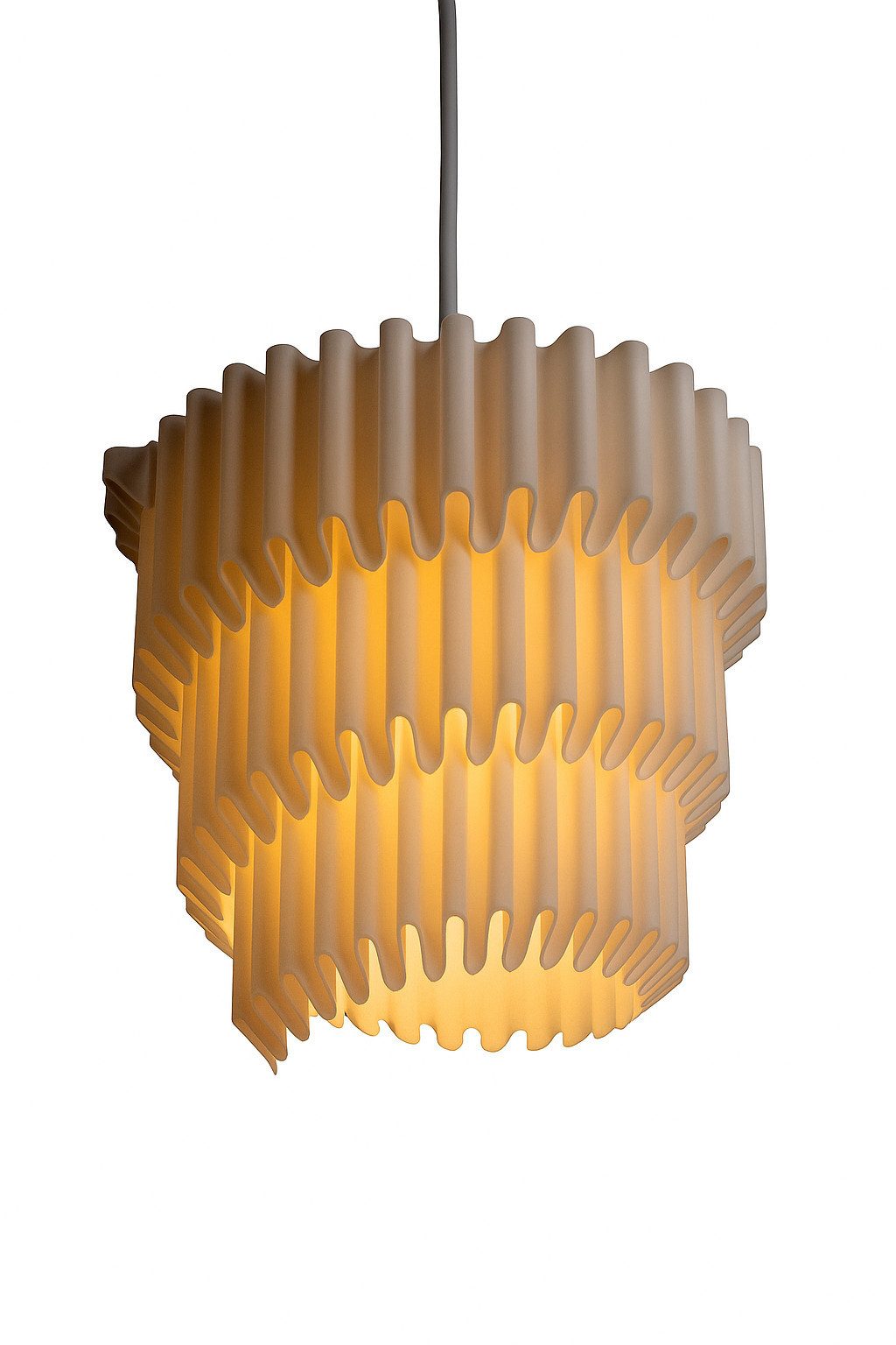 Roomberry Lampenschirm Ripple Lampenschirm - LED Pendelleuchte - für E27 Lampenfassungen, Lampenschirm für E27 Lampenfassungen