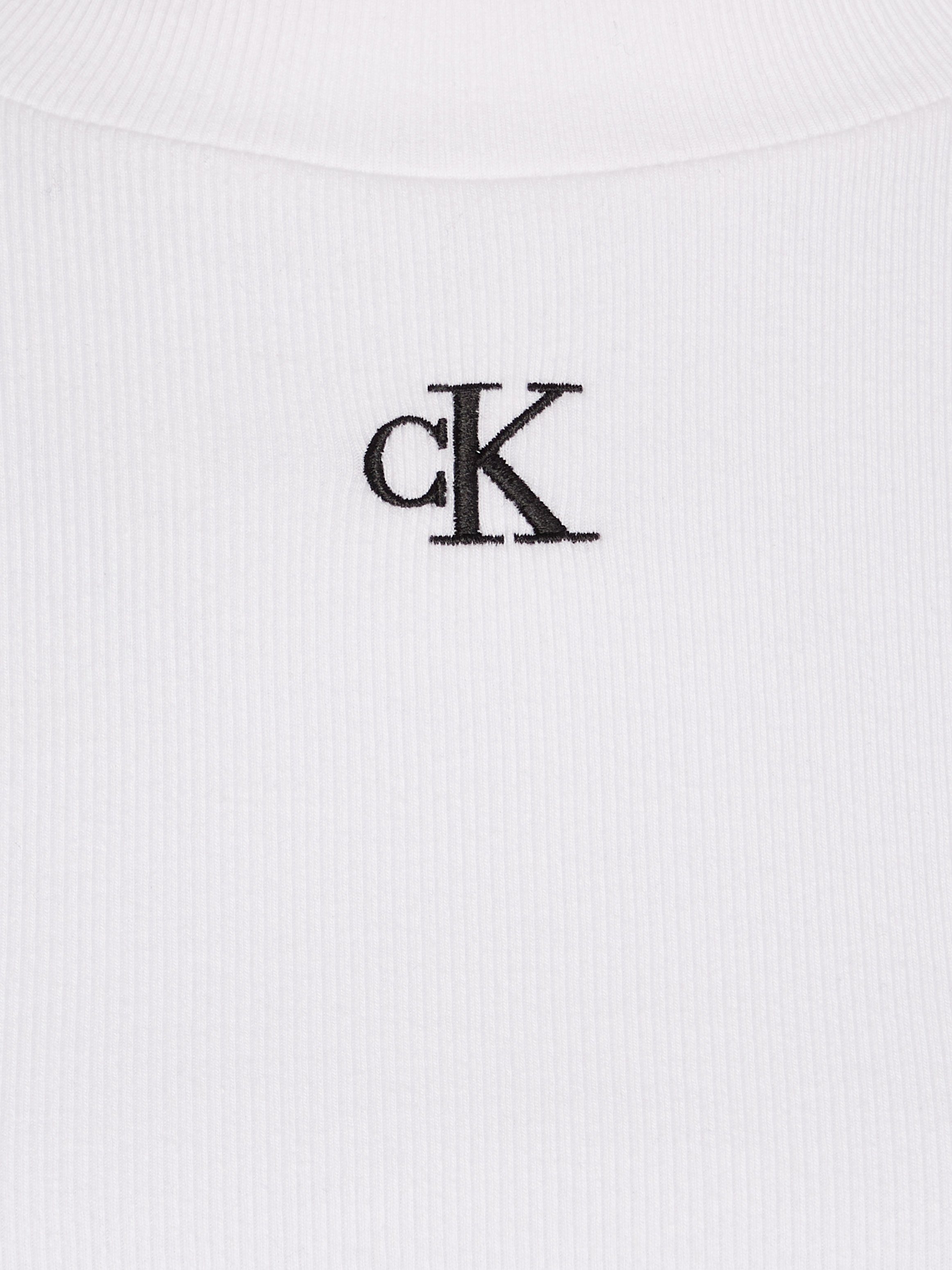 Calvin Klein CK RIB Jeans weiß T-Shirt BABY TEE