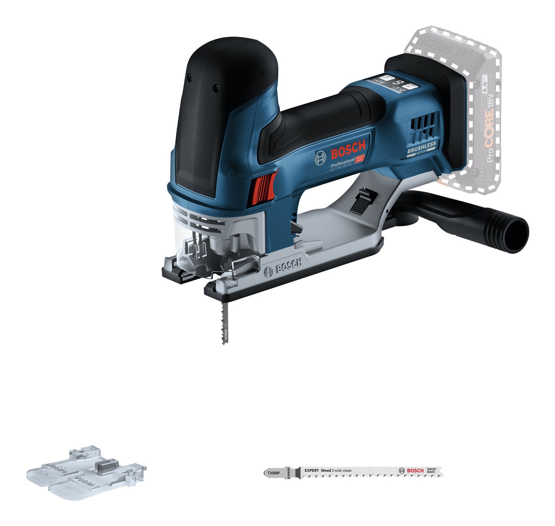 BOSCH Akku-Stichsäge GST 18V-155 SC, Ohne Akku - im Karton
