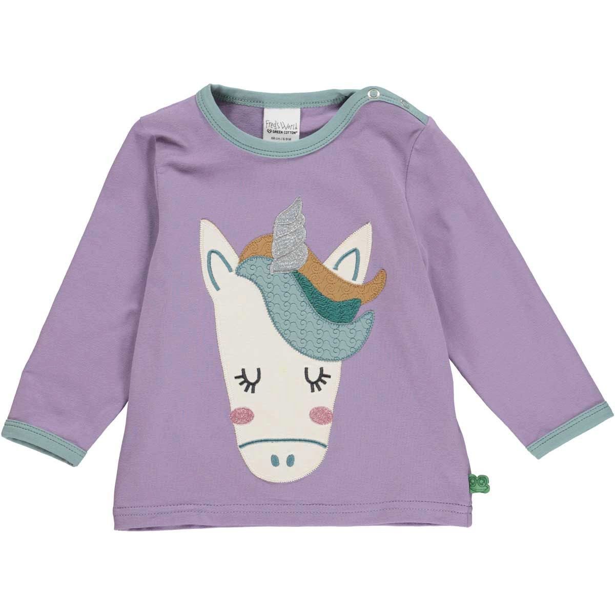 Fred's World by GREEN COTTON Print-Shirt Einhorn