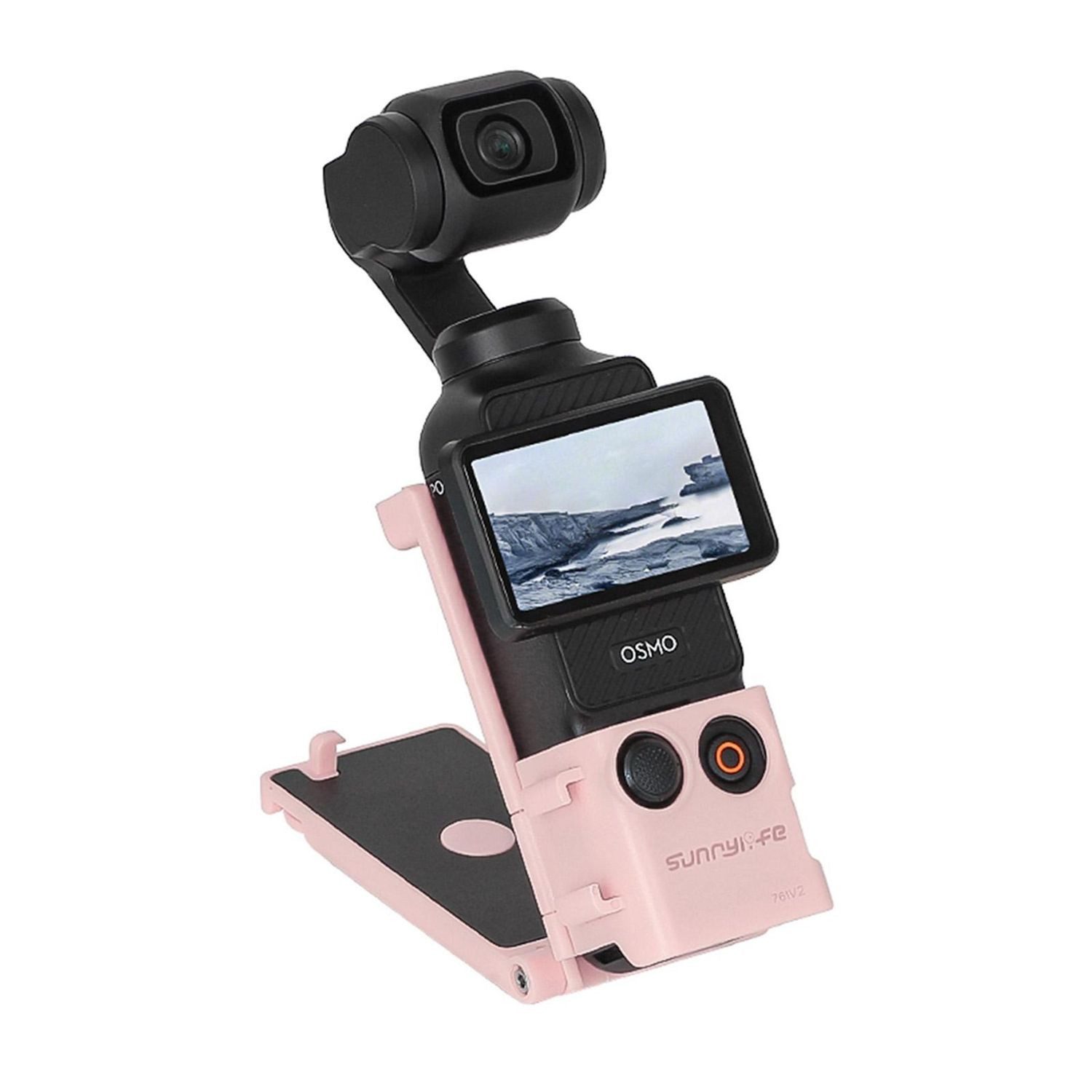 Für DJI Osmo Pocket 3 Magnetische Halterung 1/4 Adapter Cold-Shoe Pink Zubehör Drohne
