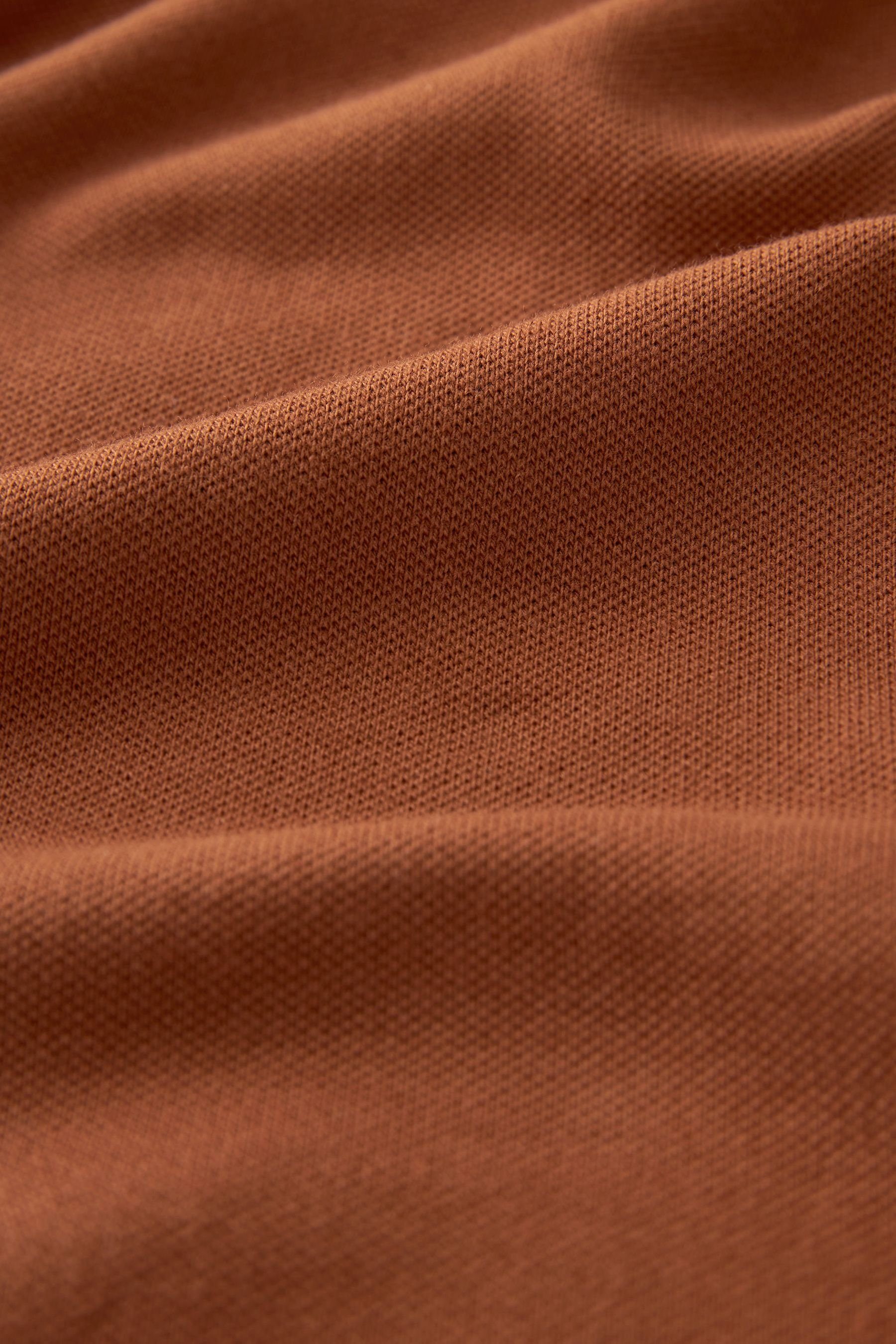Next Poloshirt Piqué-Poloshirt Brown (1-tlg) Bronze