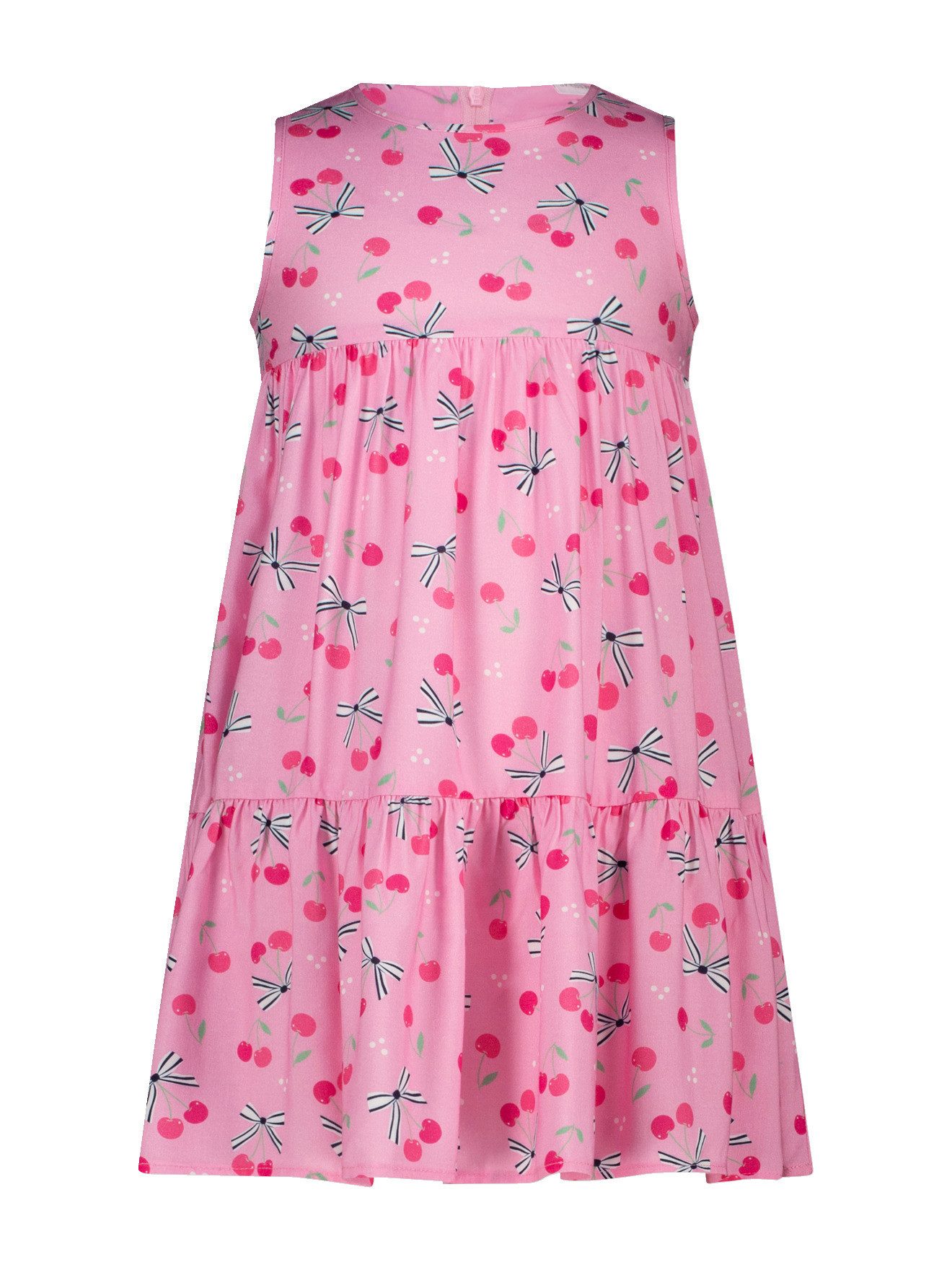 SALT AND PEPPER Minikleid Ärmelloses Kleid mit Kirschen-Allovermotiv Mädchen