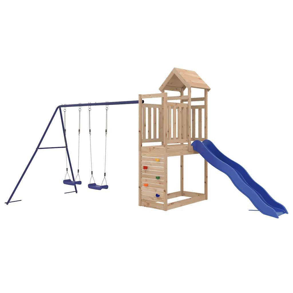 vidaXL Spielturm Spielturm Massivholz Kiefer