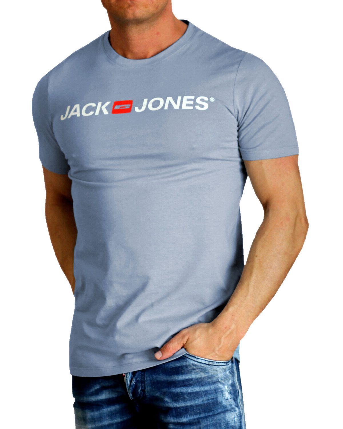 Jack & Jones T-Shirt Stilvolles Slim-Fit oder Regular Shirt mit Printdruck günstig online kaufen