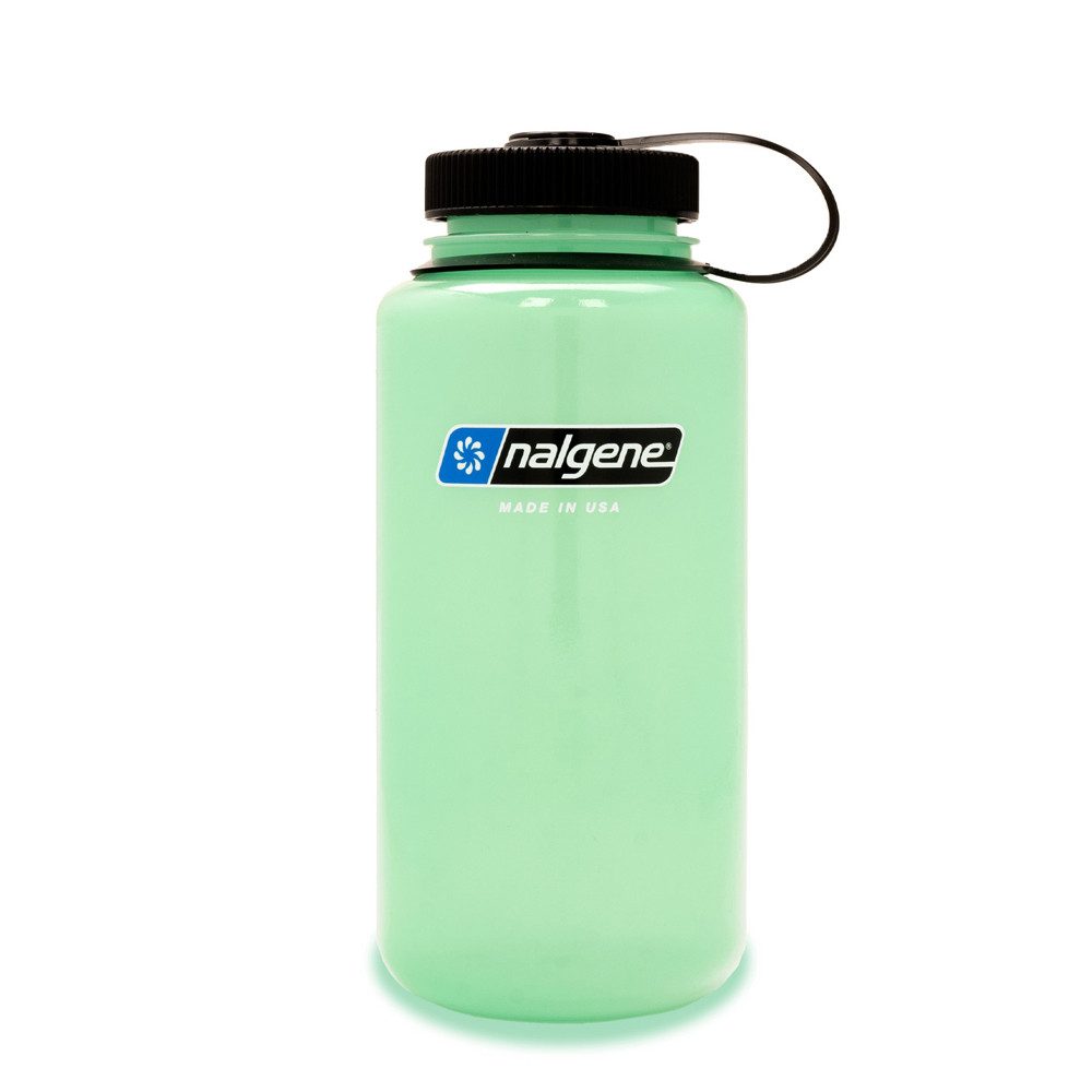 Nalgene Trinkflasche Trinkflasche für Sport- und Outdoor, 1 Liter, nachtleuchtend, kompatibel mit vielen Wasserfiltern