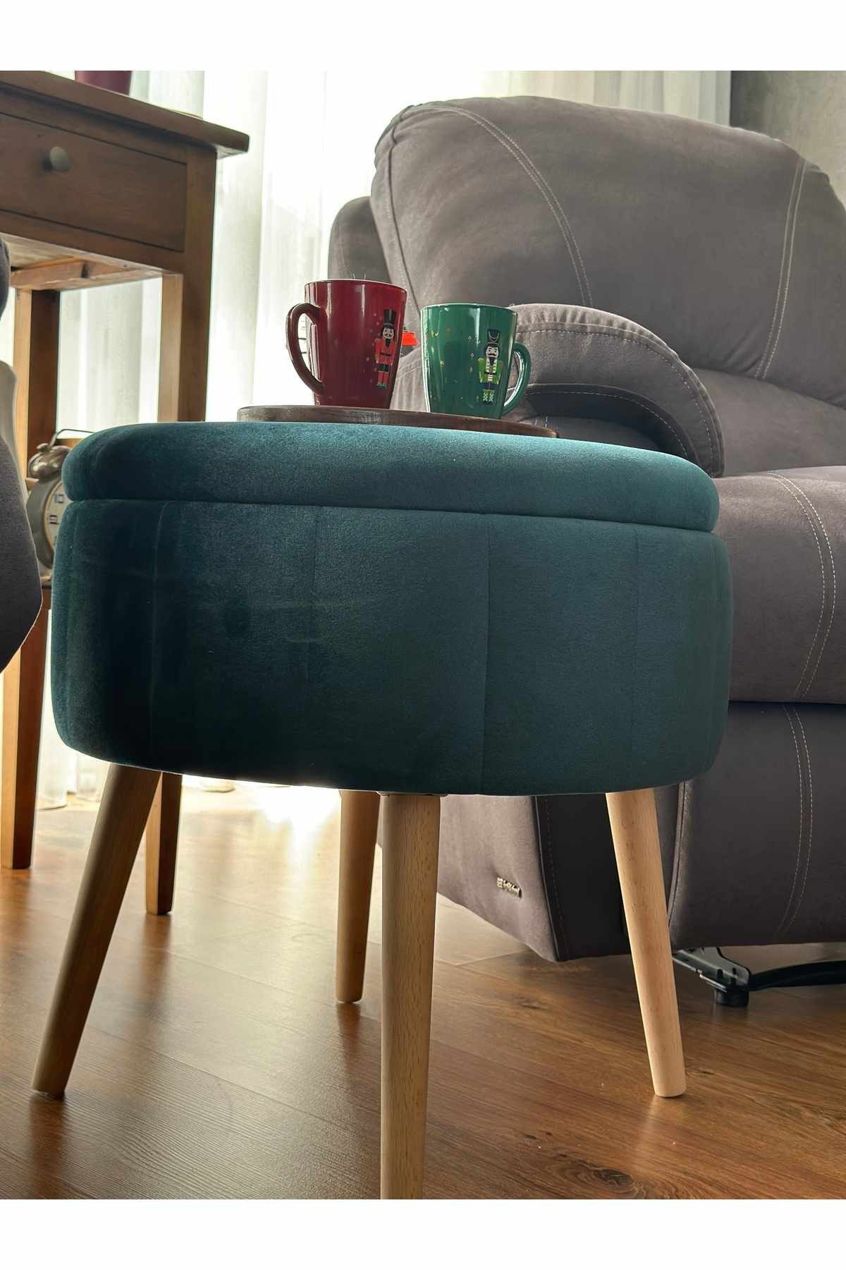 Skye Decor Pouf Bliss-Berlin (1-St., 1 Pouf), Mit Eschenholzbeinen