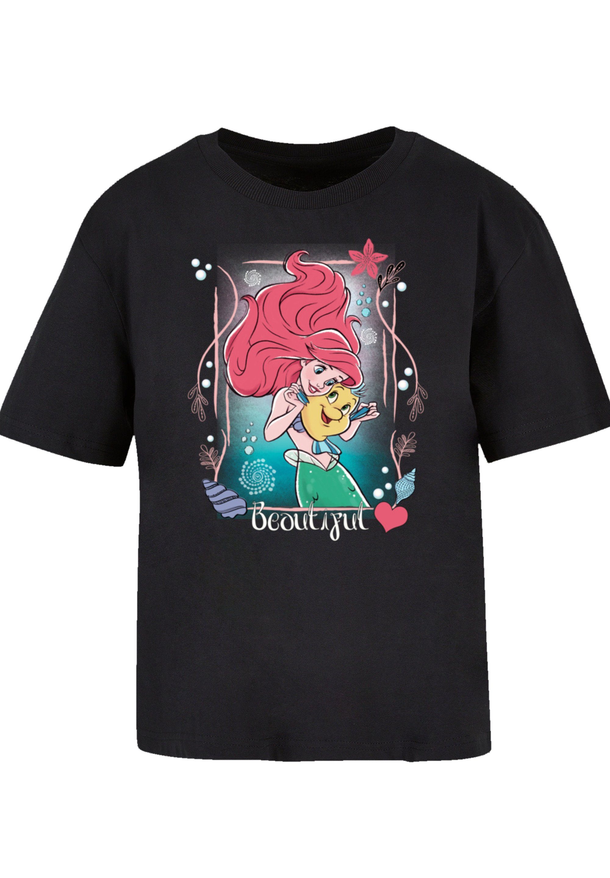 die Prinzessin T-Shirt Qualität, kombinierbar Disney Arielle Meerjungfrau Komfortabel F4NT4STIC und vielseitig Premium