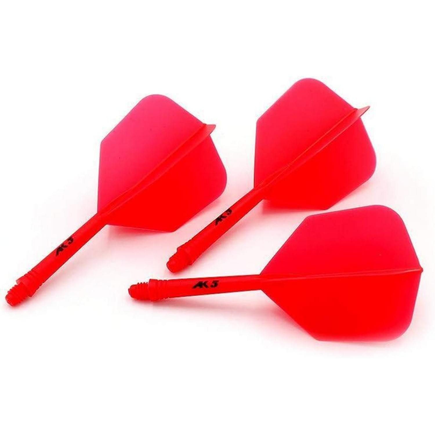 LuxusKollektion Pfeilschaft Dartschäfte Dart Flights S M L 3er Set Farben Ganz rot CSAK-52YS-L